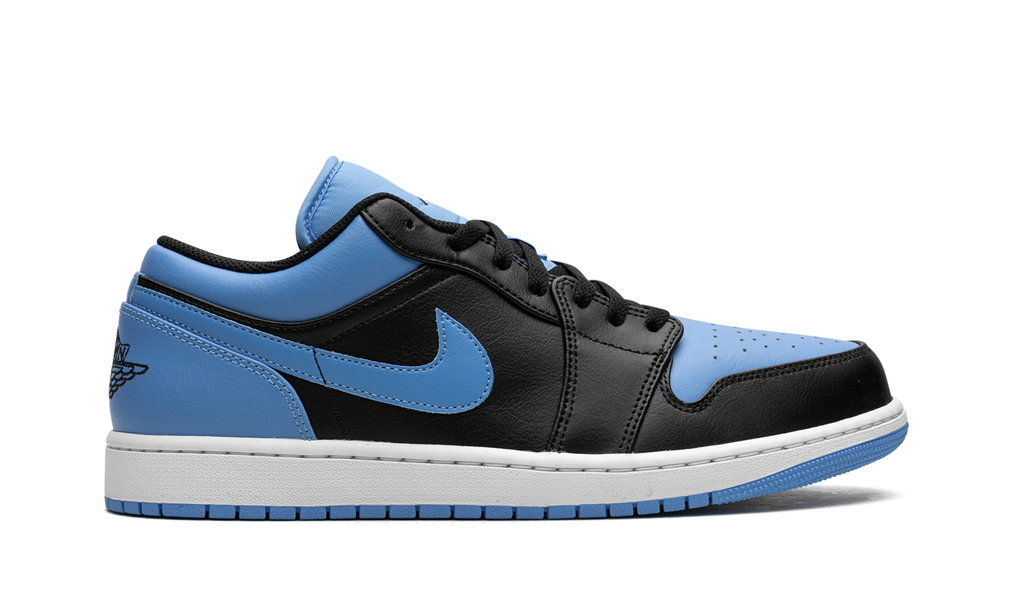 jordan 1 low black university blue+553558-041+right view