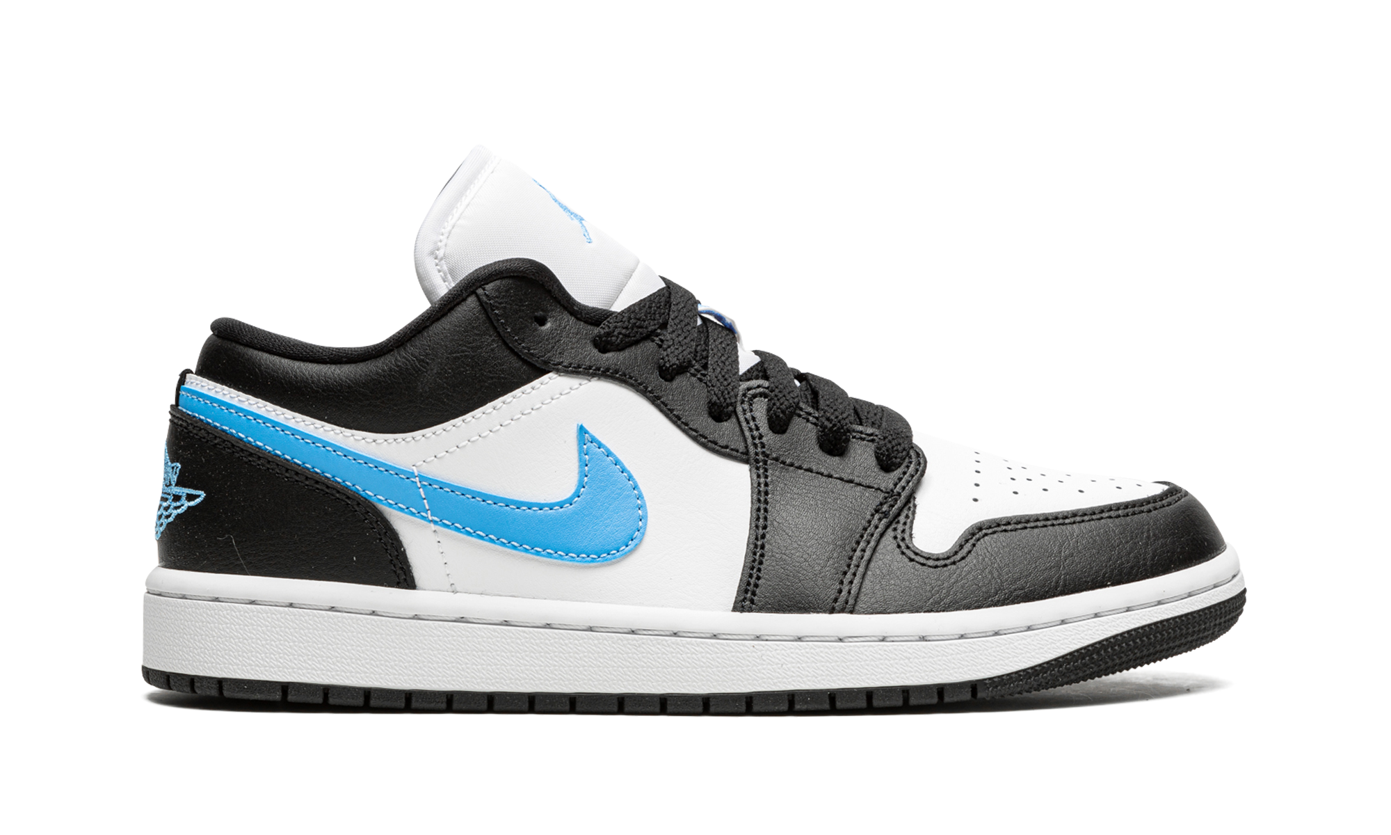 jordan 1 low black university blue white women s+DC0774-041+right view