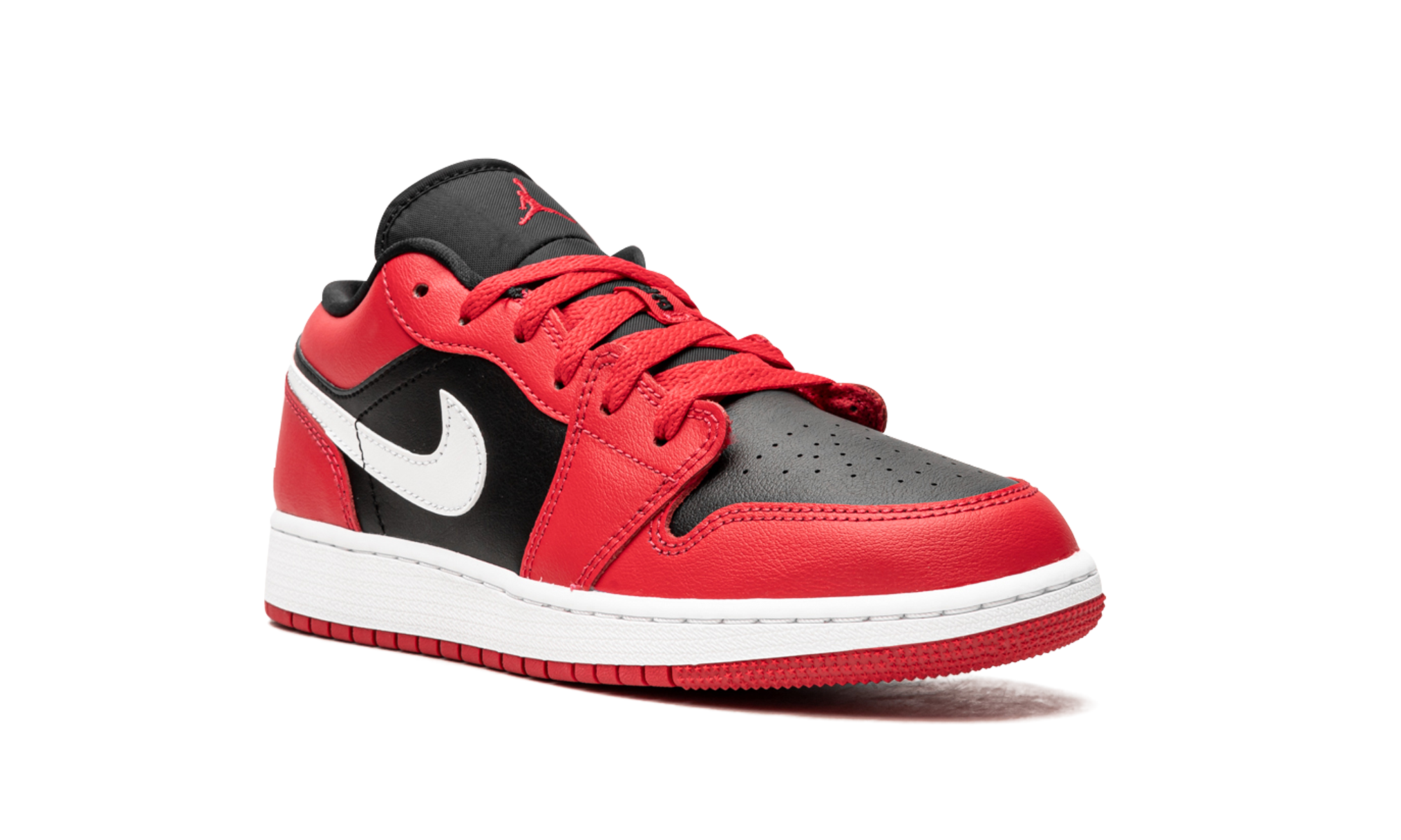 jordan 1 low black very berry gs+553560-061+diagnol right view