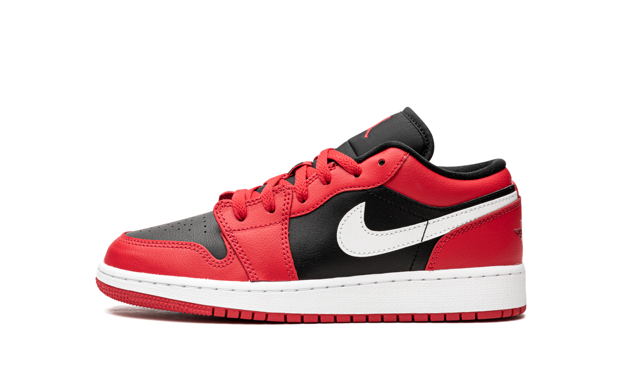 jordan 1 low black very berry gs+553560-061+diagnol right view 1