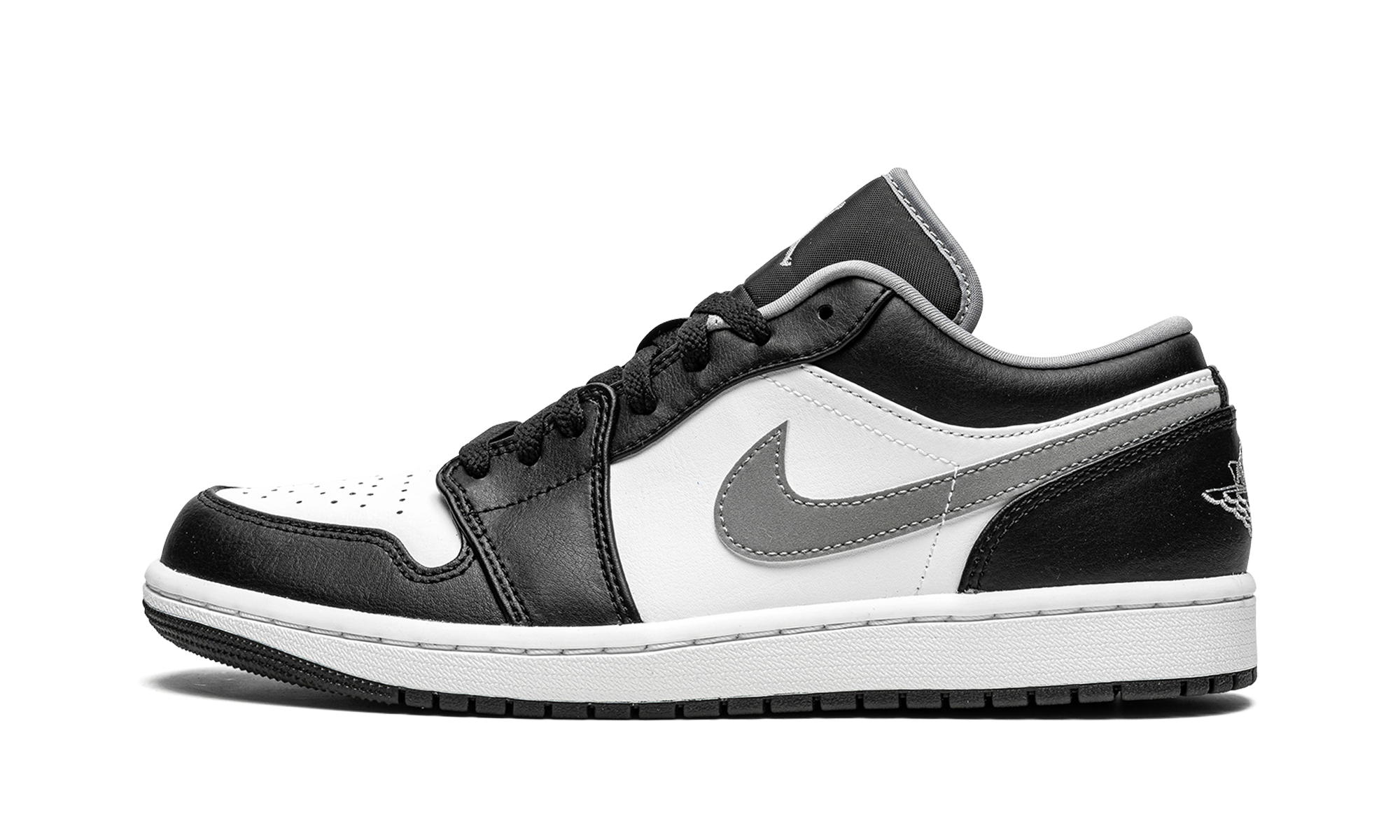 jordan 1 low black white grey+553558-040+diagnol right view 1