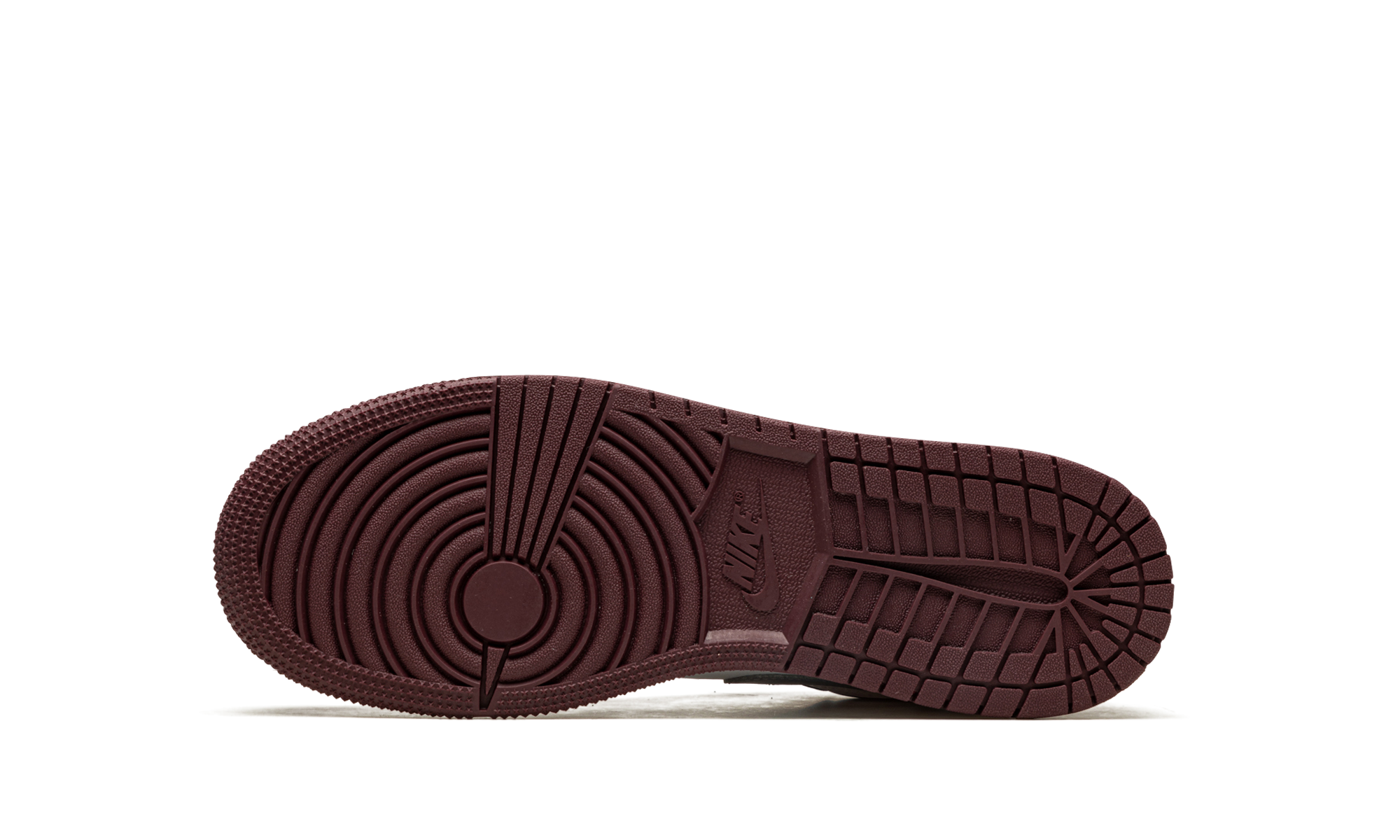 jordan 1 low bordeaux gs+553560-615+bottom view