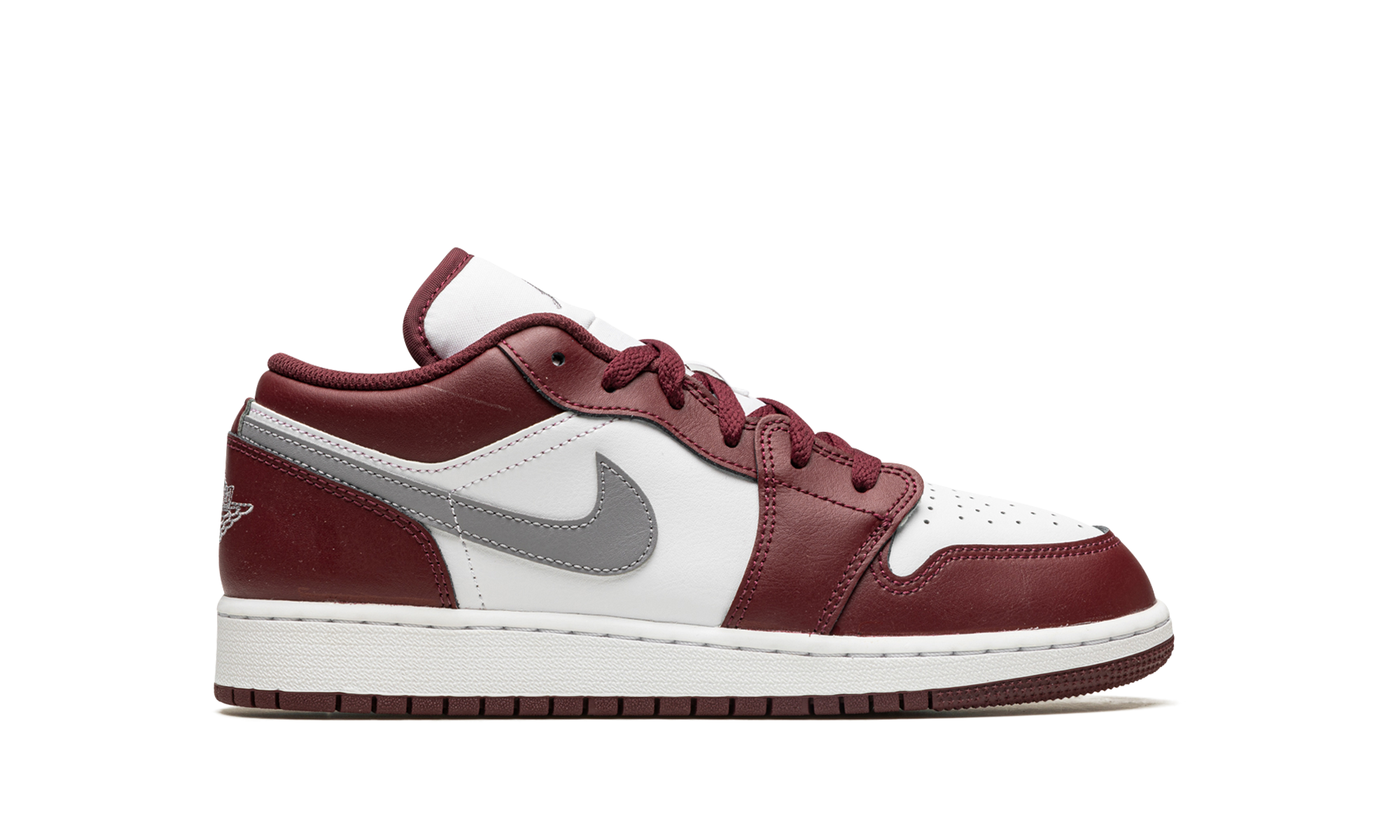 jordan 1 low bordeaux gs+553560-615+right view