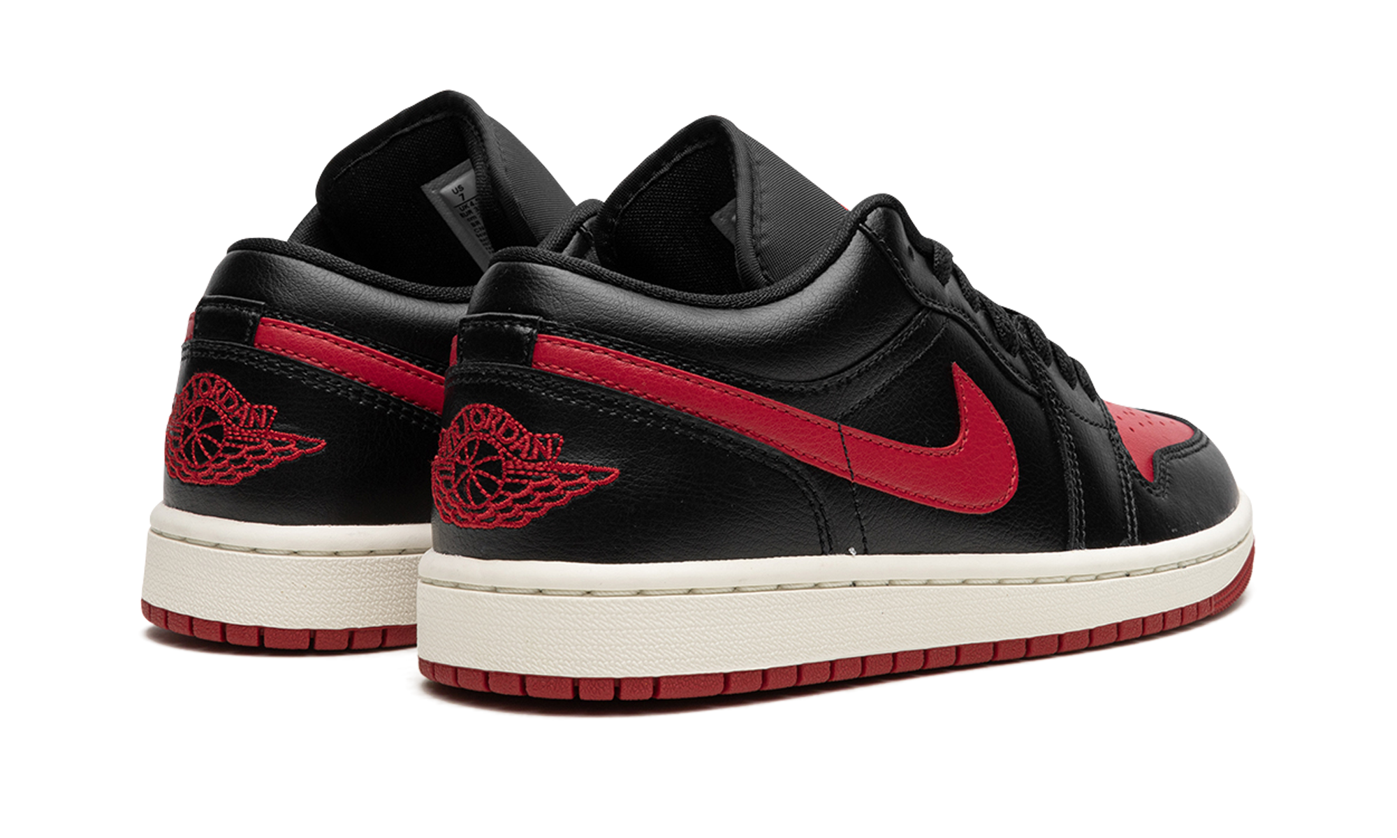 jordan 1 low bred sail women s+DC0774-061+diagnol right behind view