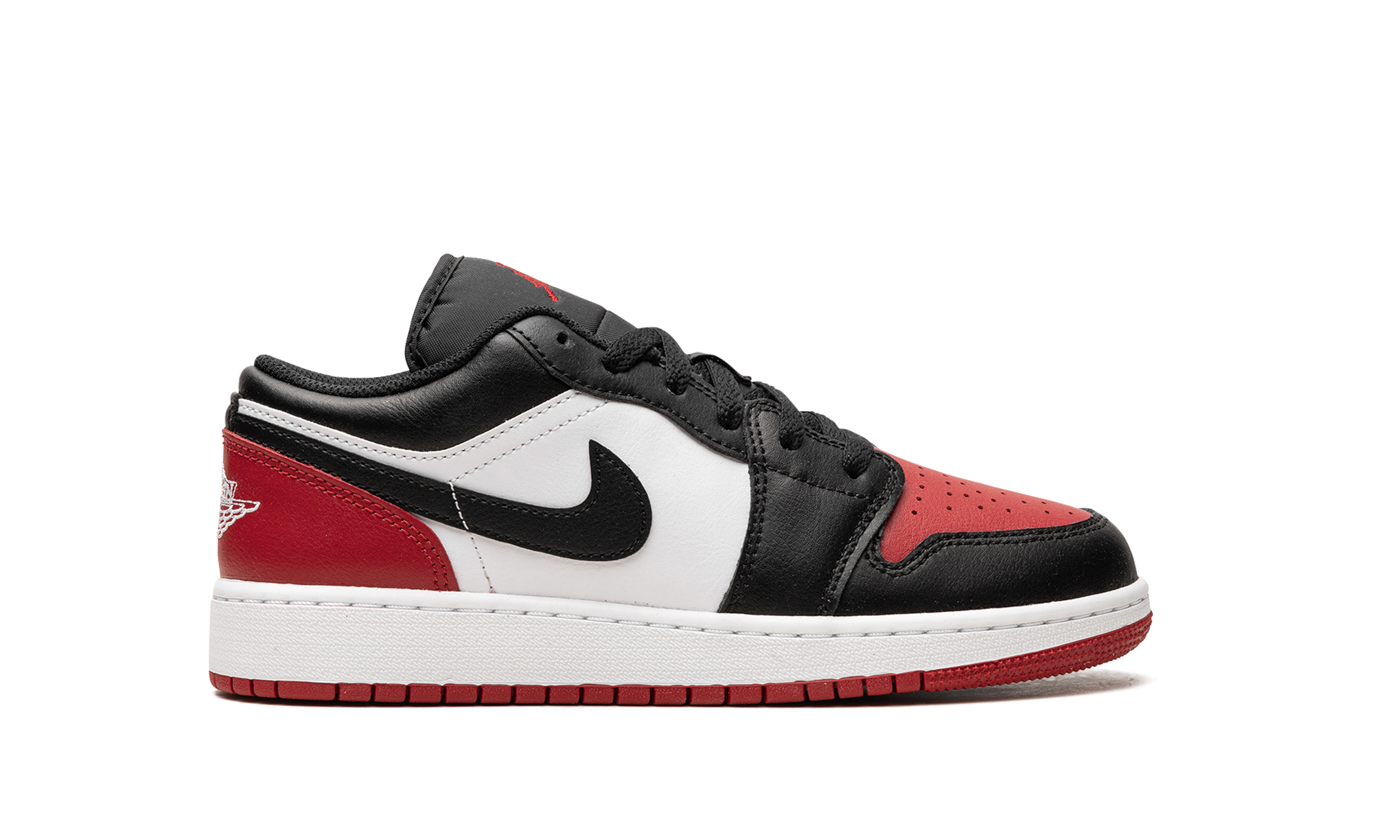jordan 1 low bred toe 2 0 gs+553560-161+right view