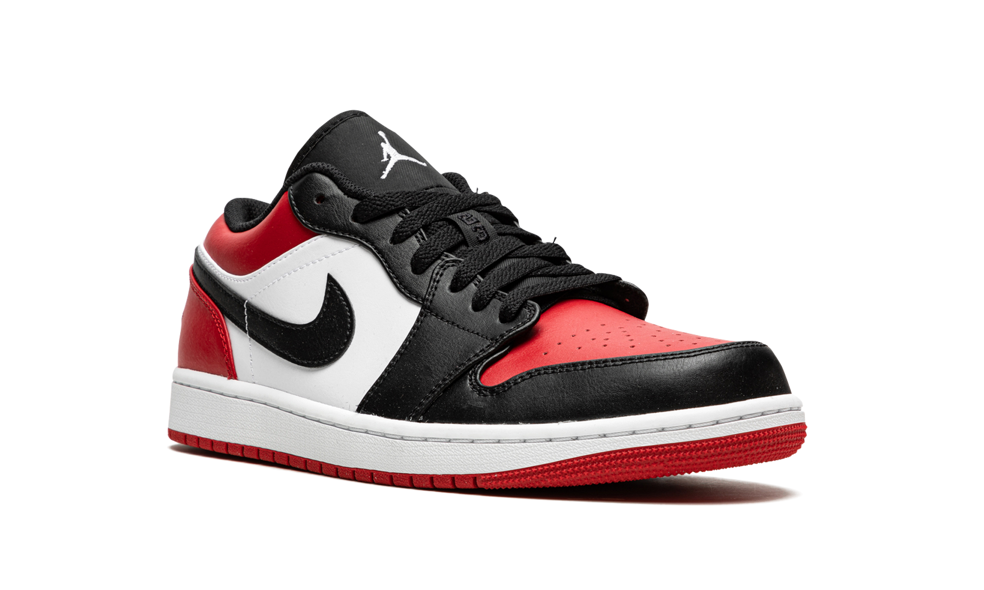 jordan 1 low bred toe+553558-612+diagnol right view