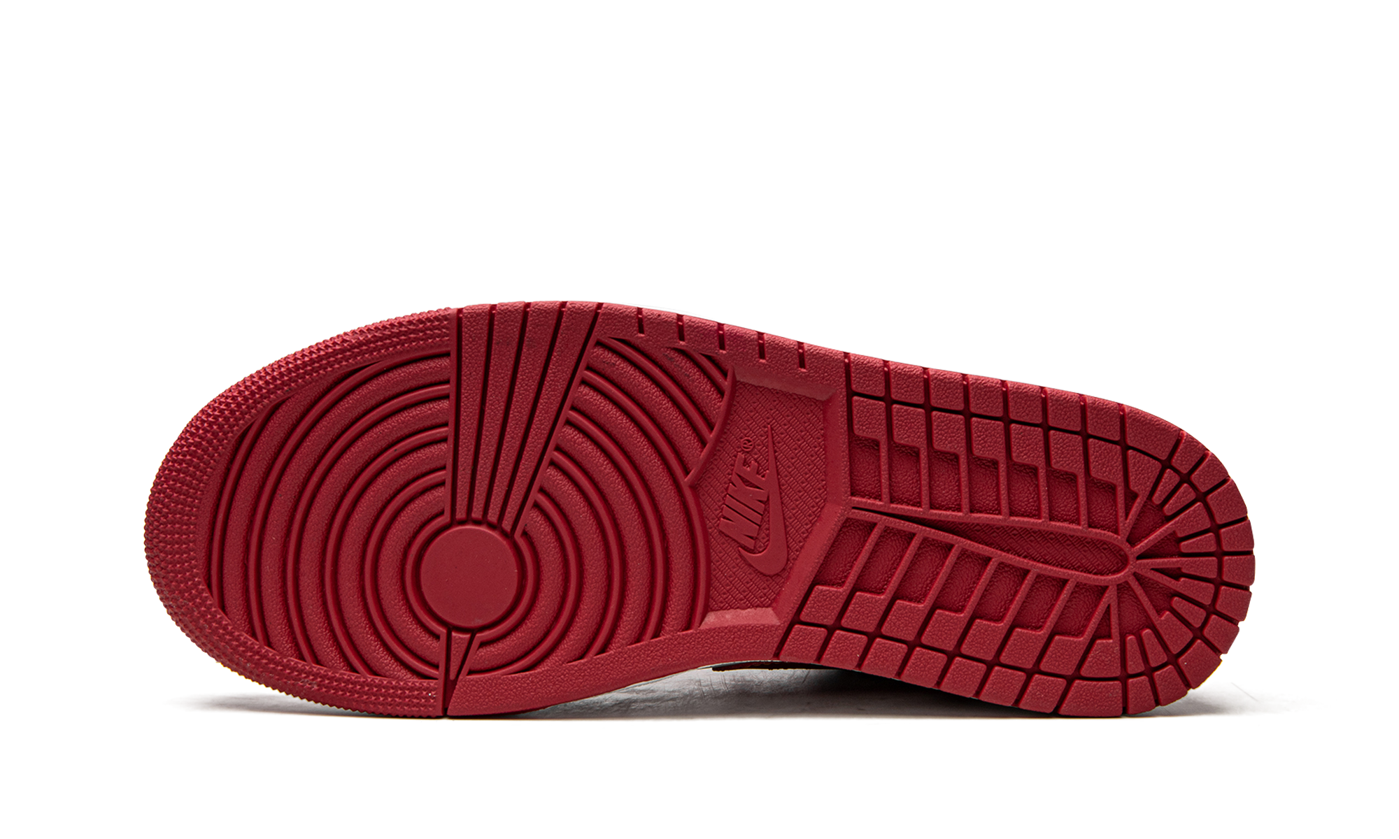 jordan 1 low cardinal red+553558-607+bottom view