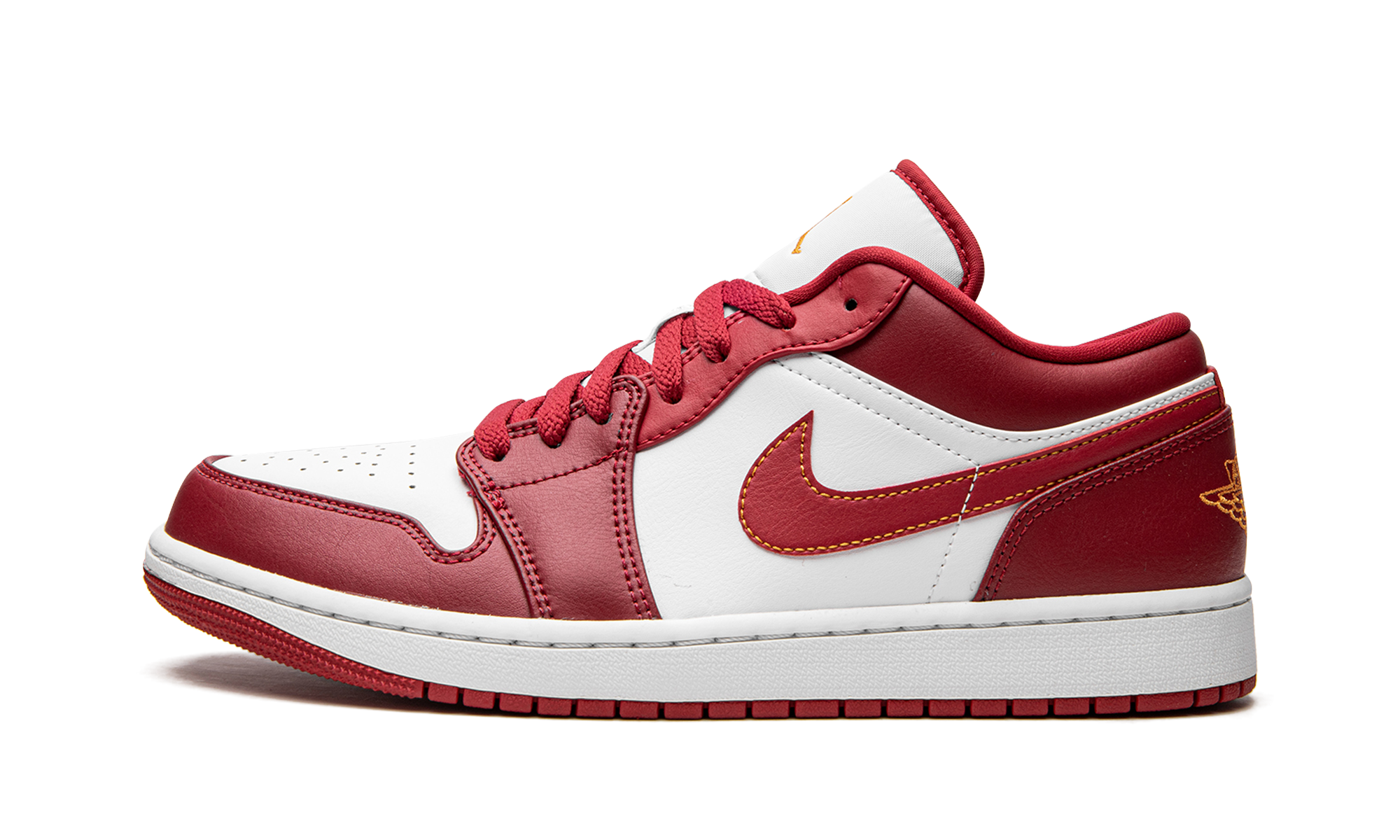 jordan 1 low cardinal red+553558-607+diagnol right view 1