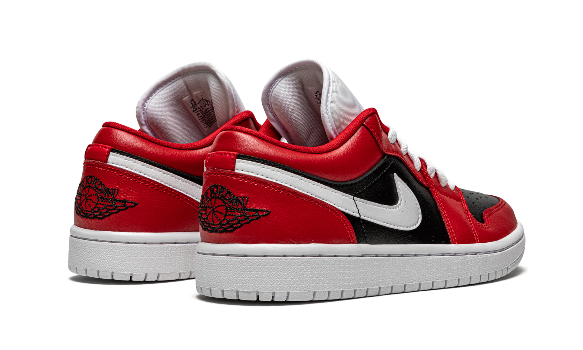 jordan 1 low chicago flip women s+DC0774-603+diagnol right behind view