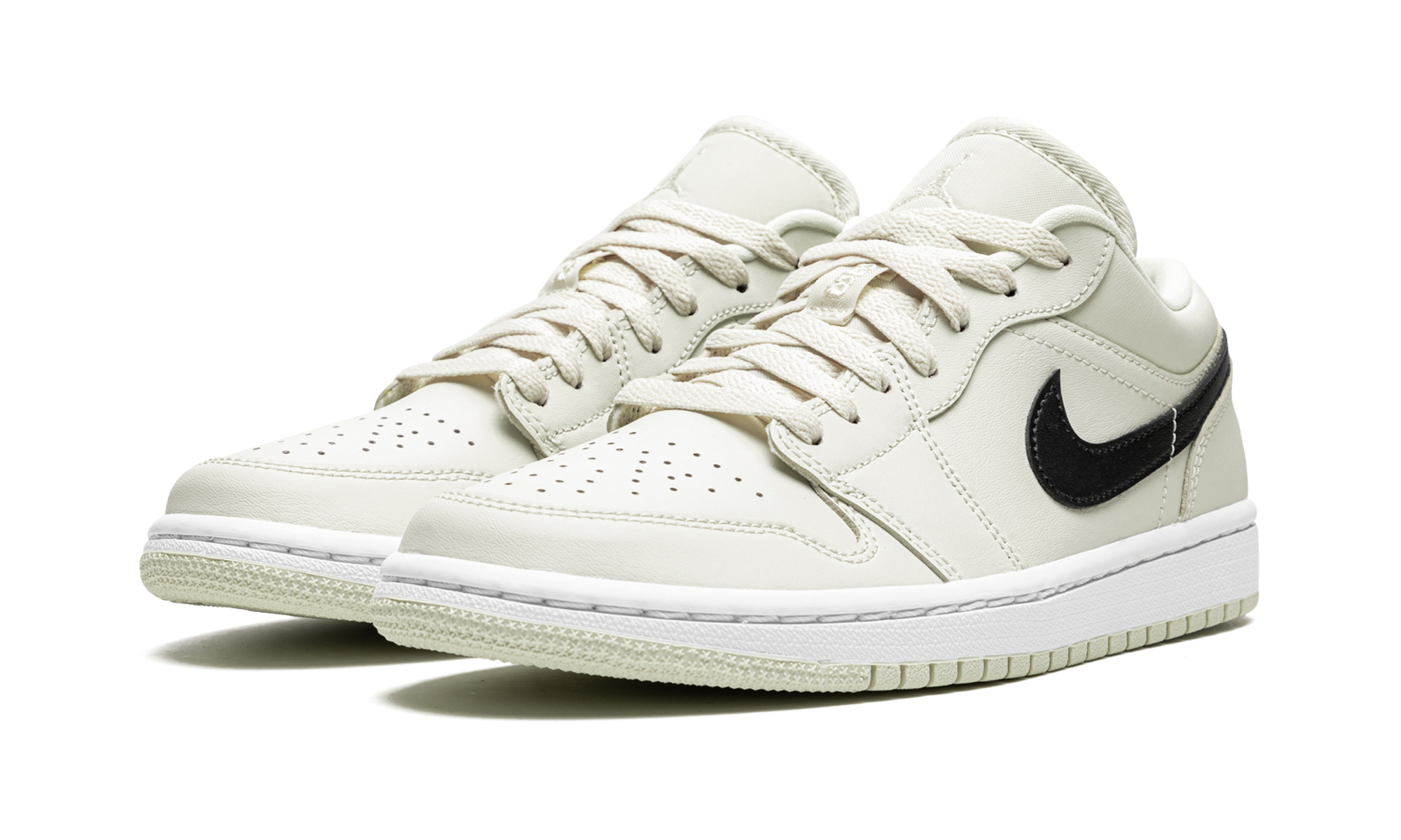 jordan 1 low coconut milk women s+DC0774-121+diagnol left view