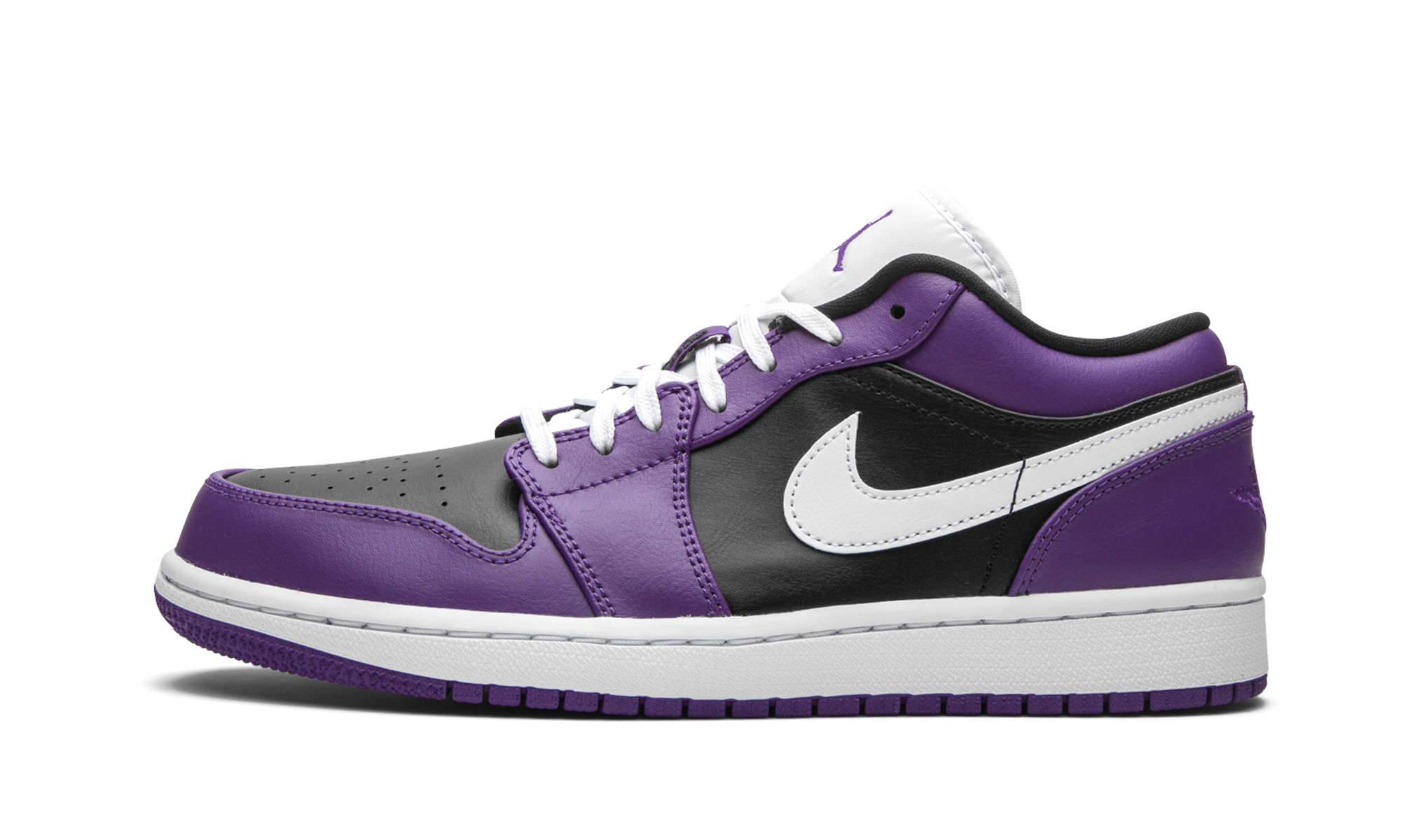 jordan 1 low court purple black+553558-501+diagnol right view 1