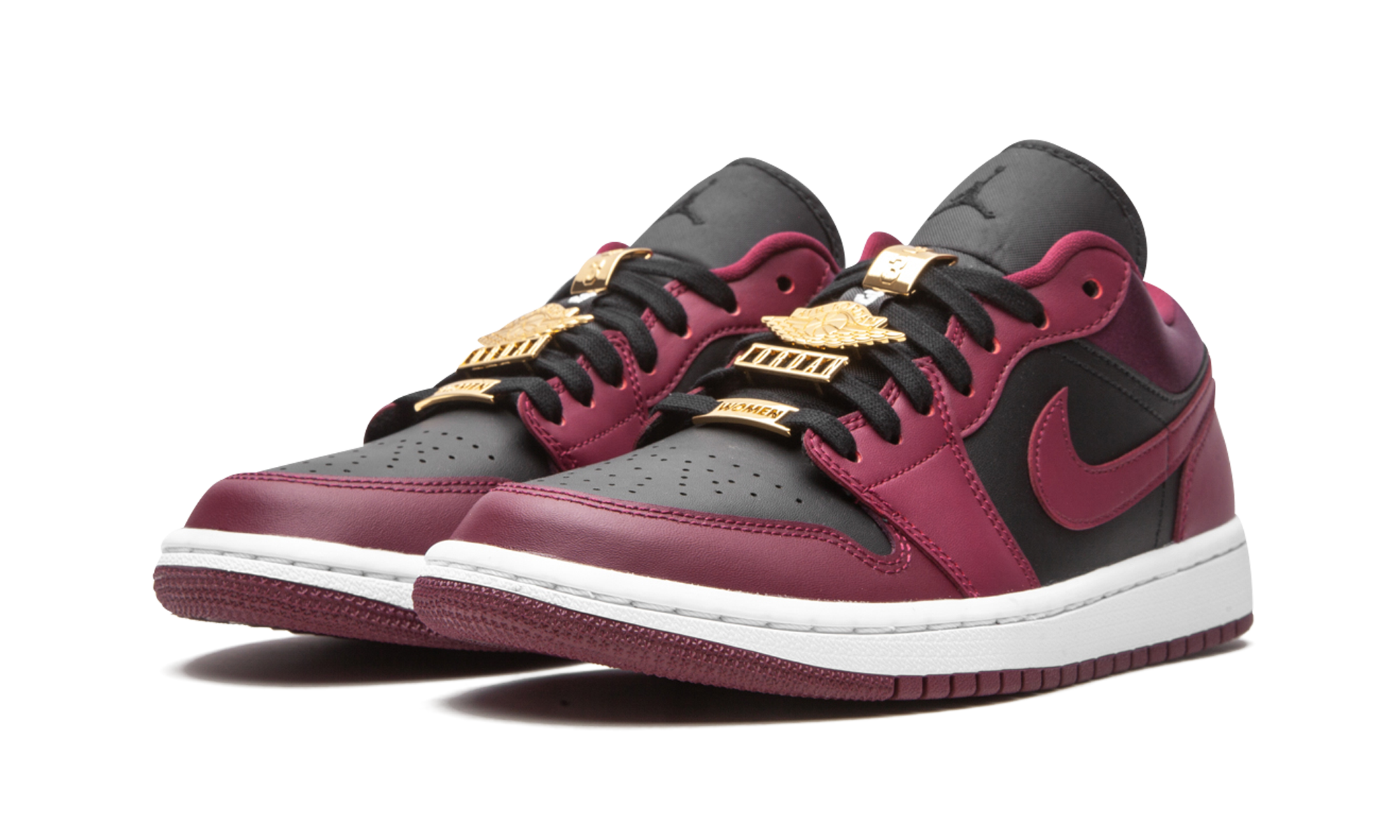 jordan 1 low dark beetroot black women s+DB6491-600+diagnol left view