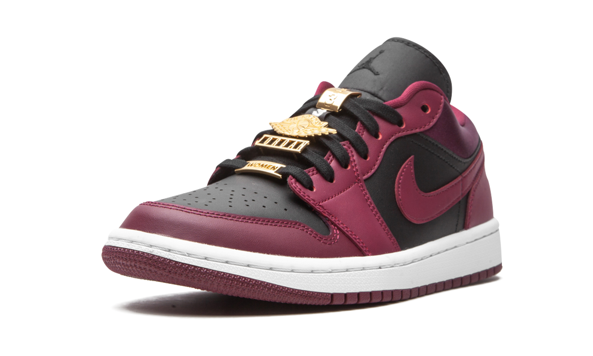 jordan 1 low dark beetroot black women s+DB6491-600+left diagnol single view