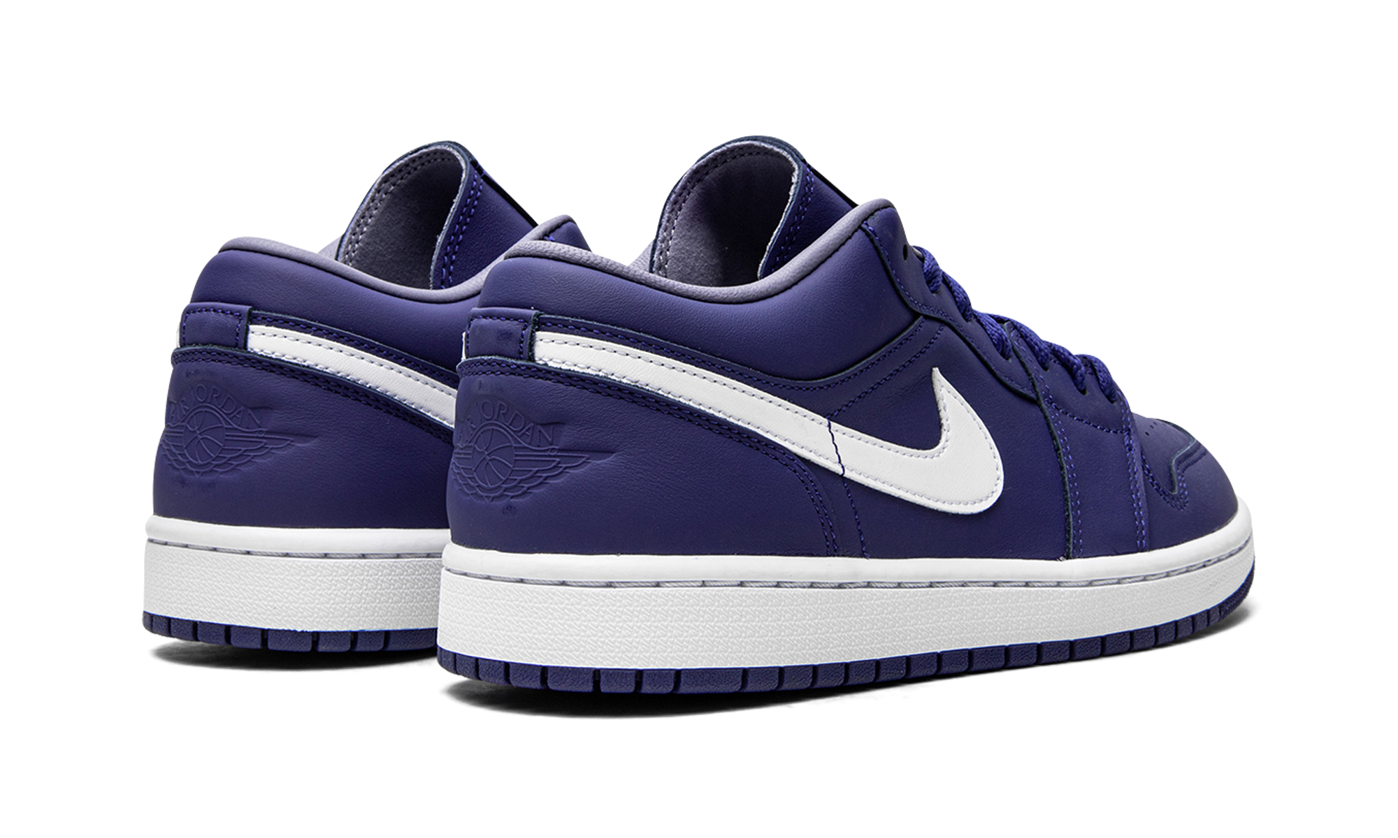 jordan 1 low deep royal blue women s+DA8008-401+diagnol right behind view