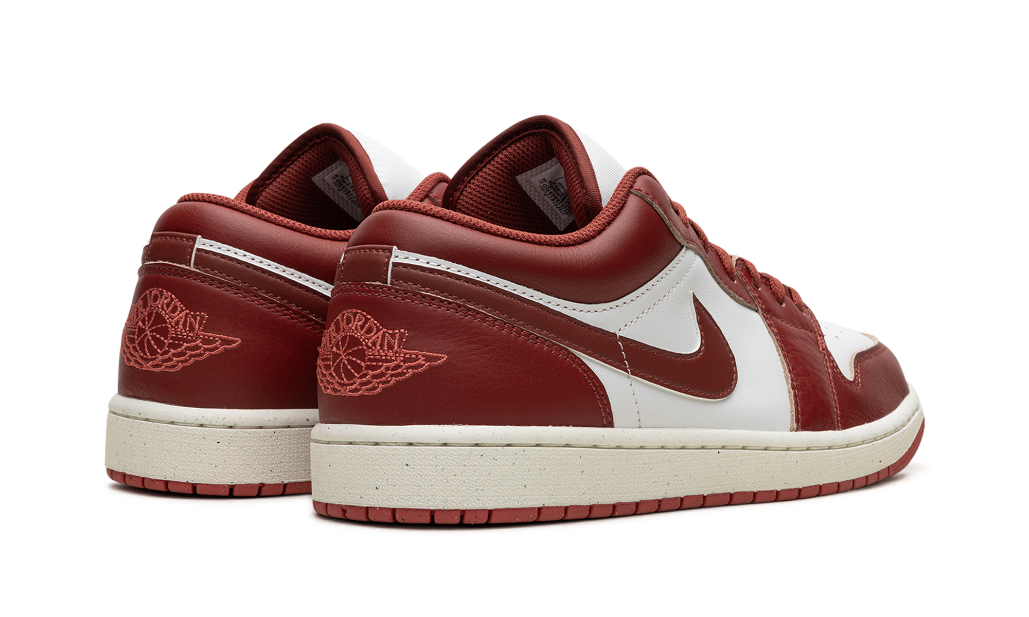 jordan 1 low dune red+FJ3459-160+diagnol right behind view