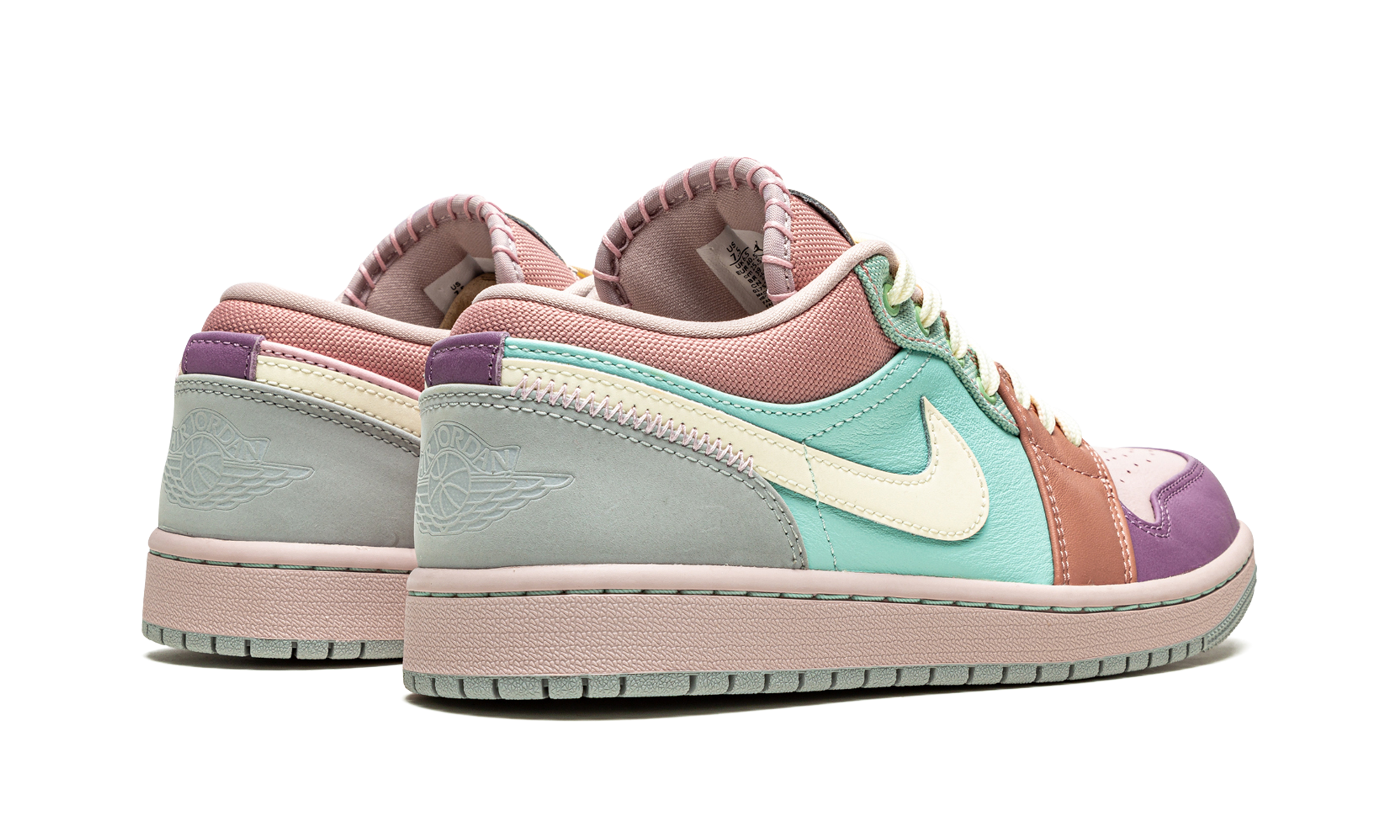 jordan 1 low easter pastel+DJ5196-615+diagnol right behind view