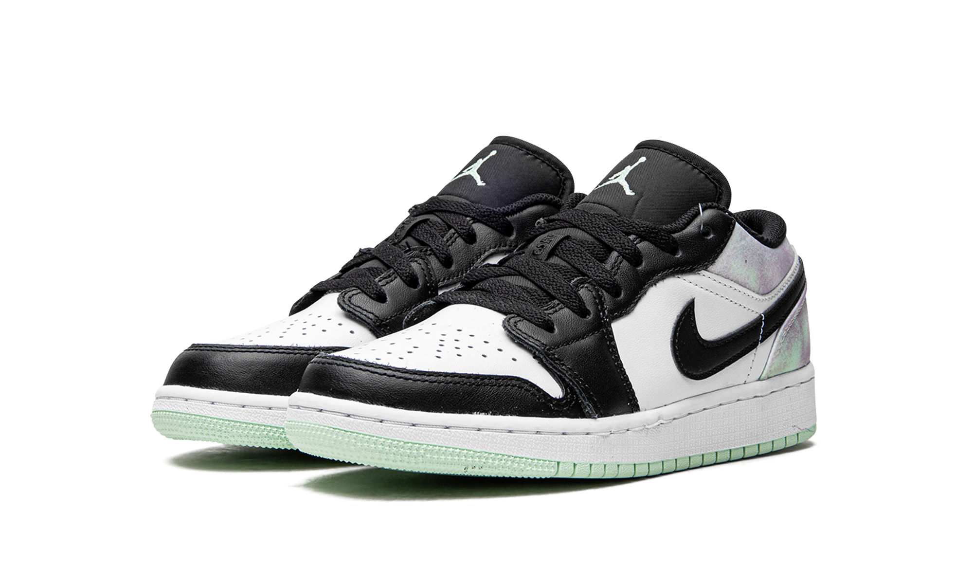 jordan 1 low easter pastel tie dye gs+DQ2514-100+diagnol left view