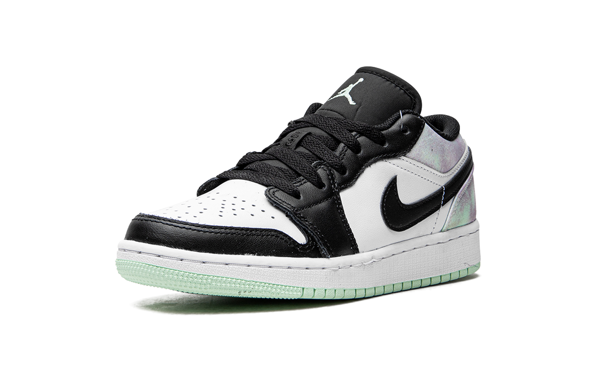 jordan 1 low easter pastel tie dye gs+DQ2514-100+left diagnol single view