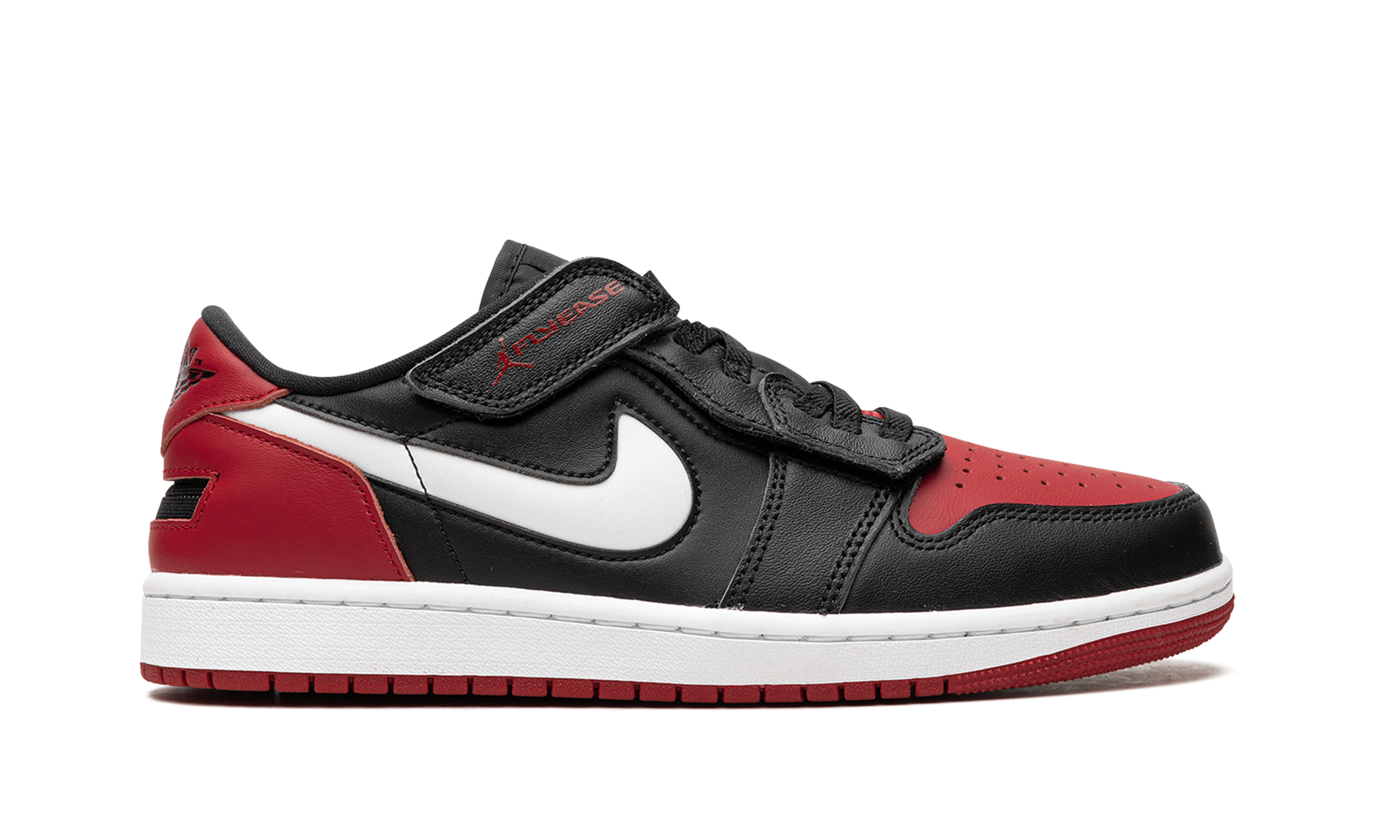 jordan 1 low flyease black white gym red+DM1206-066+right view