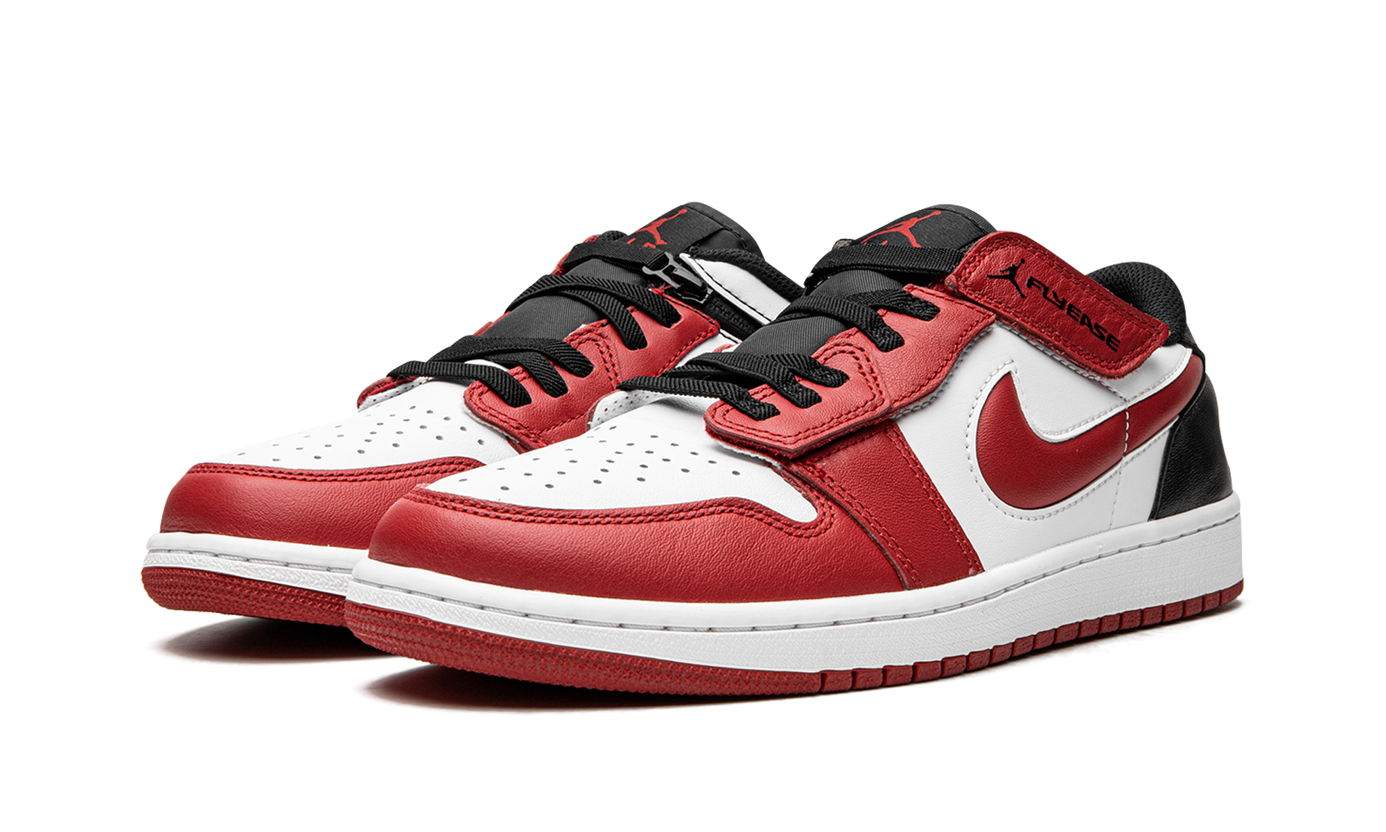 jordan 1 low flyease gym red+DM1206-163+diagnol left view