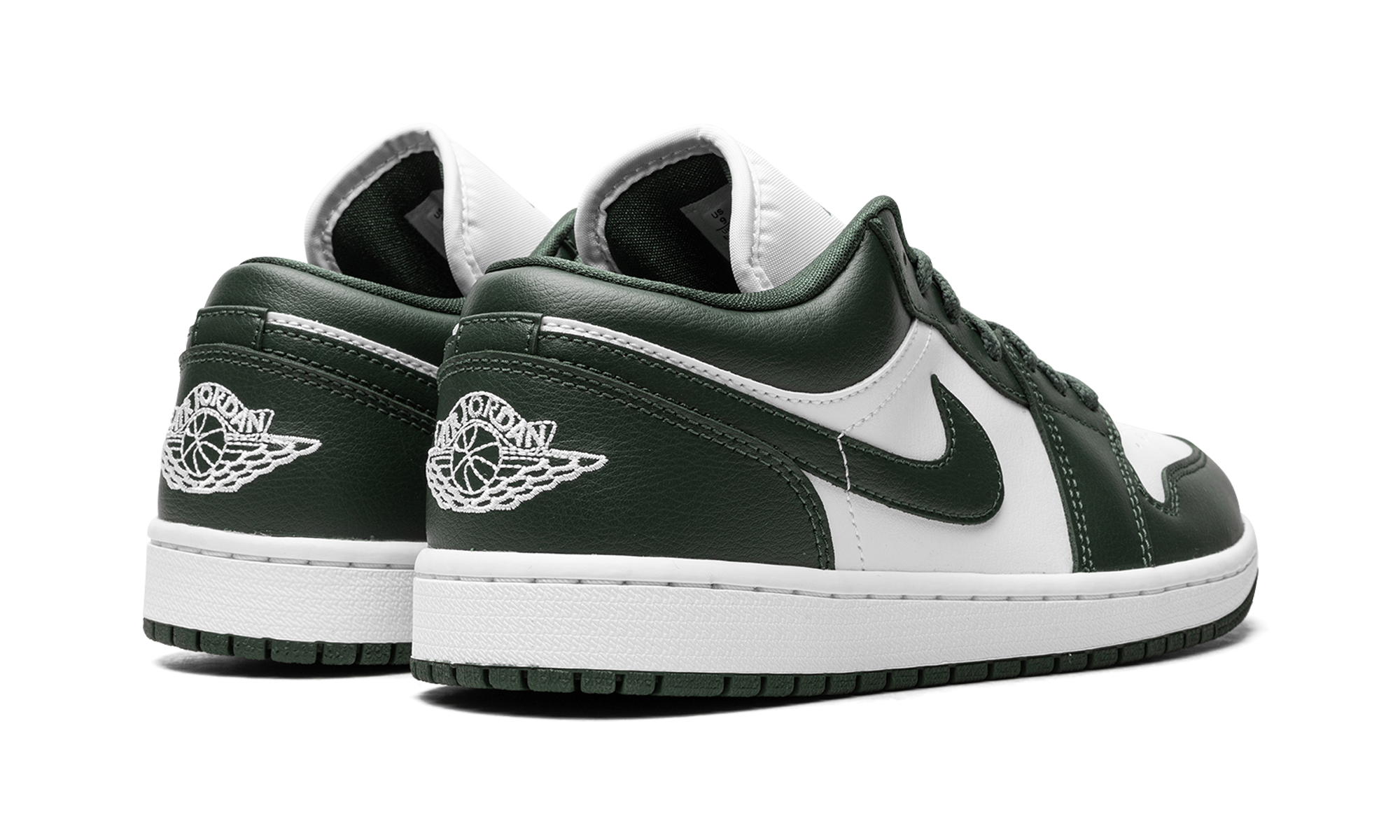 jordan 1 low galactic jade women s+DC0774-113+diagnol right behind view