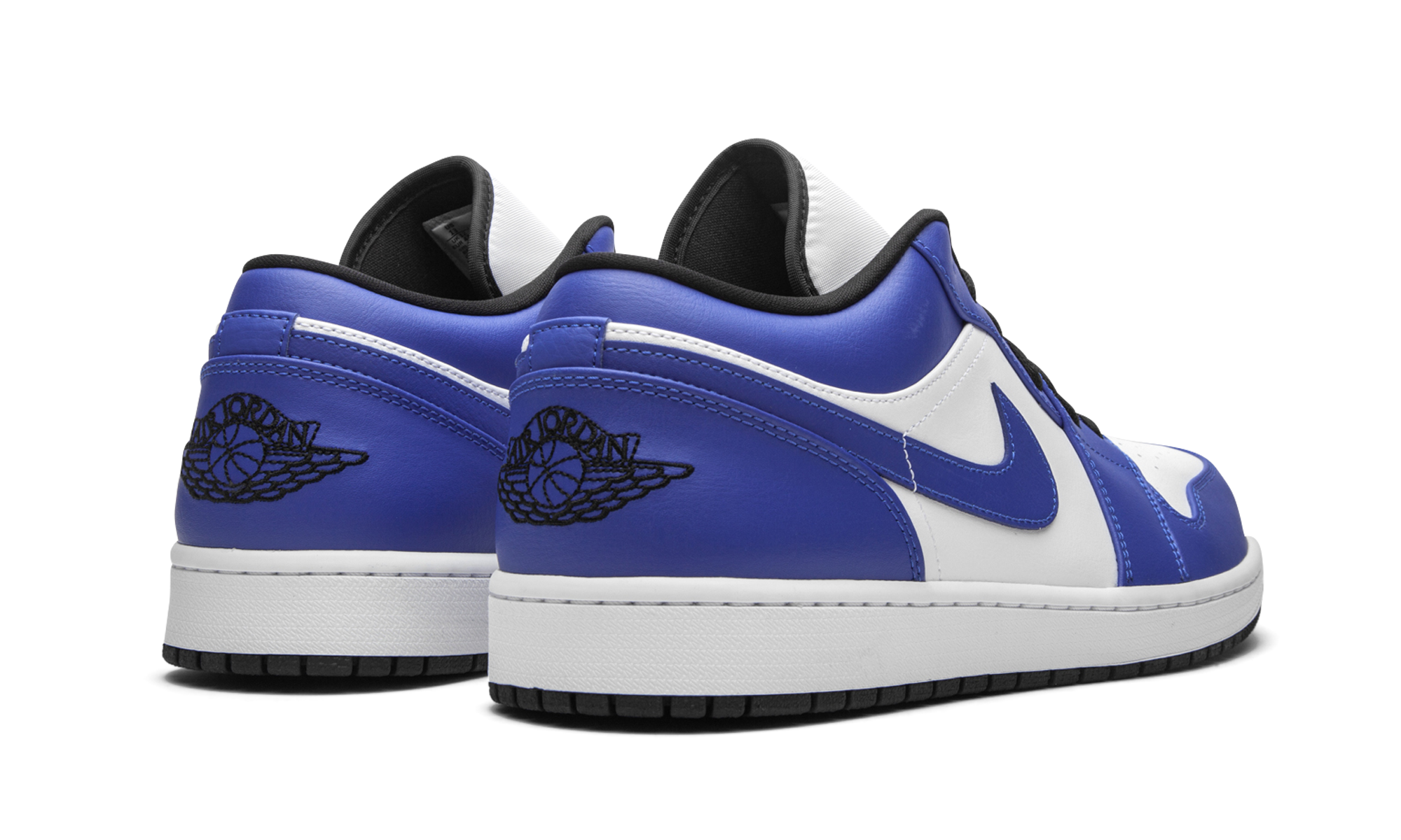 jordan 1 low game royal+553558-124+diagnol right behind view