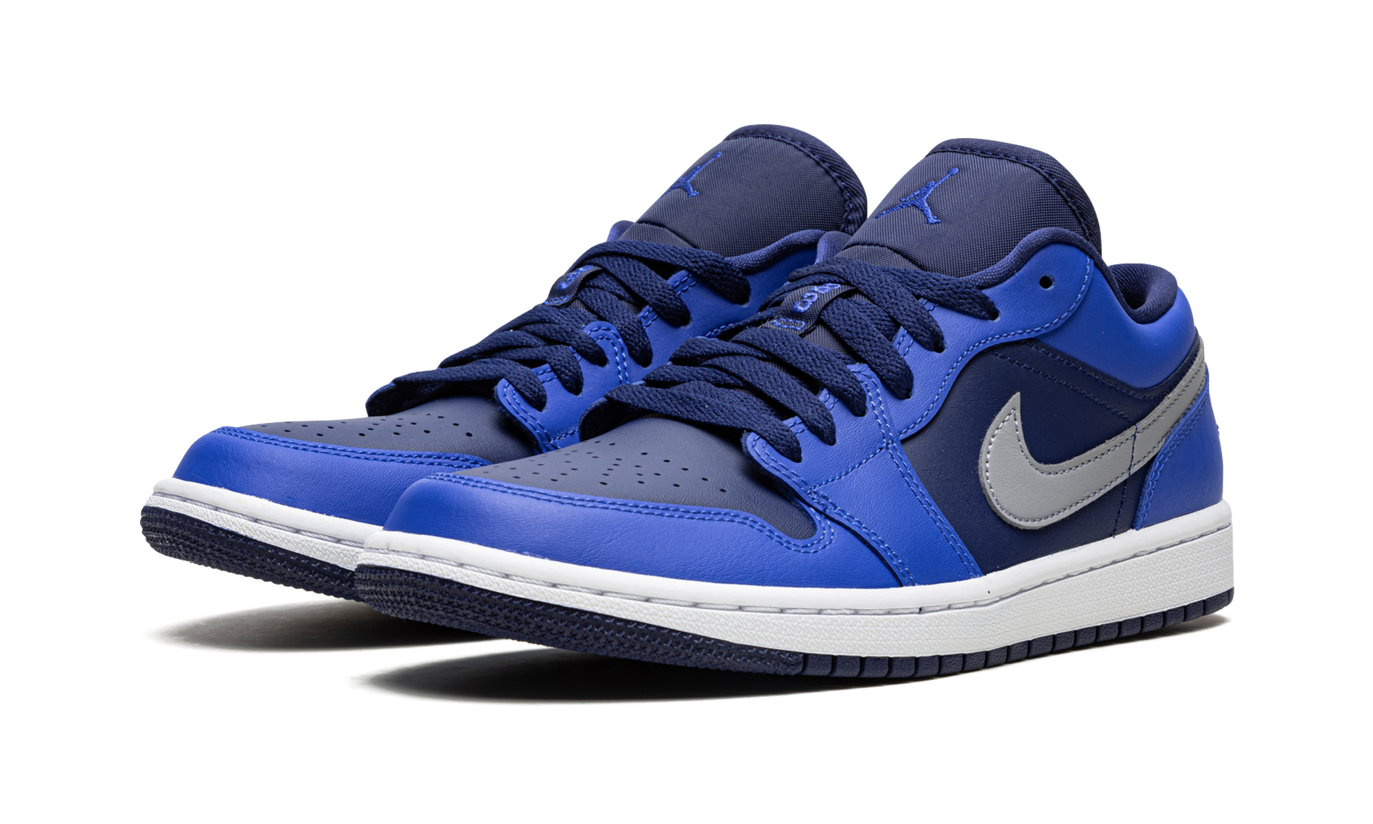 jordan 1 low game royal blue void women s+DC0774-400+diagnol left view