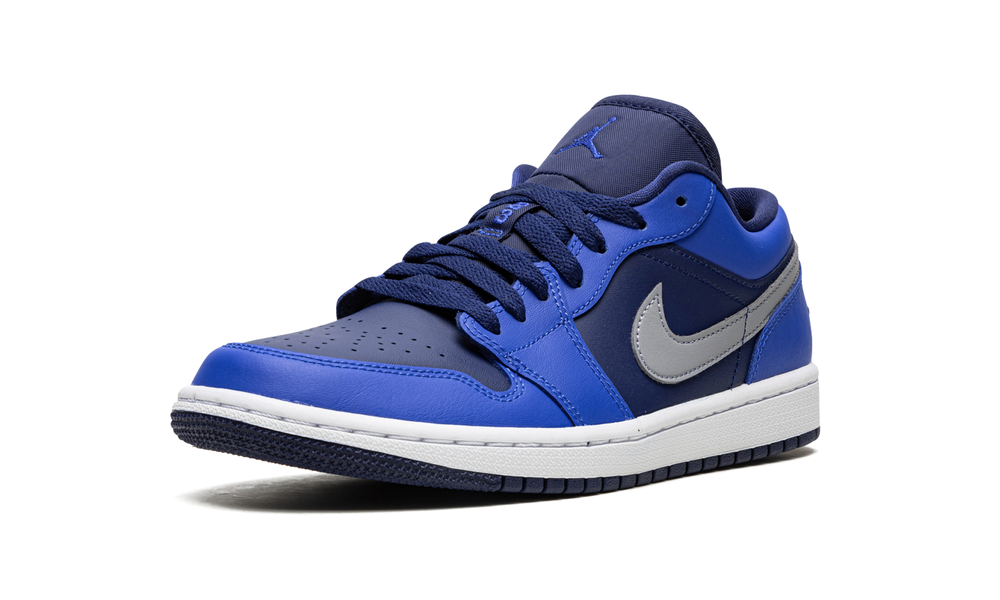 jordan 1 low game royal blue void women s+DC0774-400+left diagnol single view