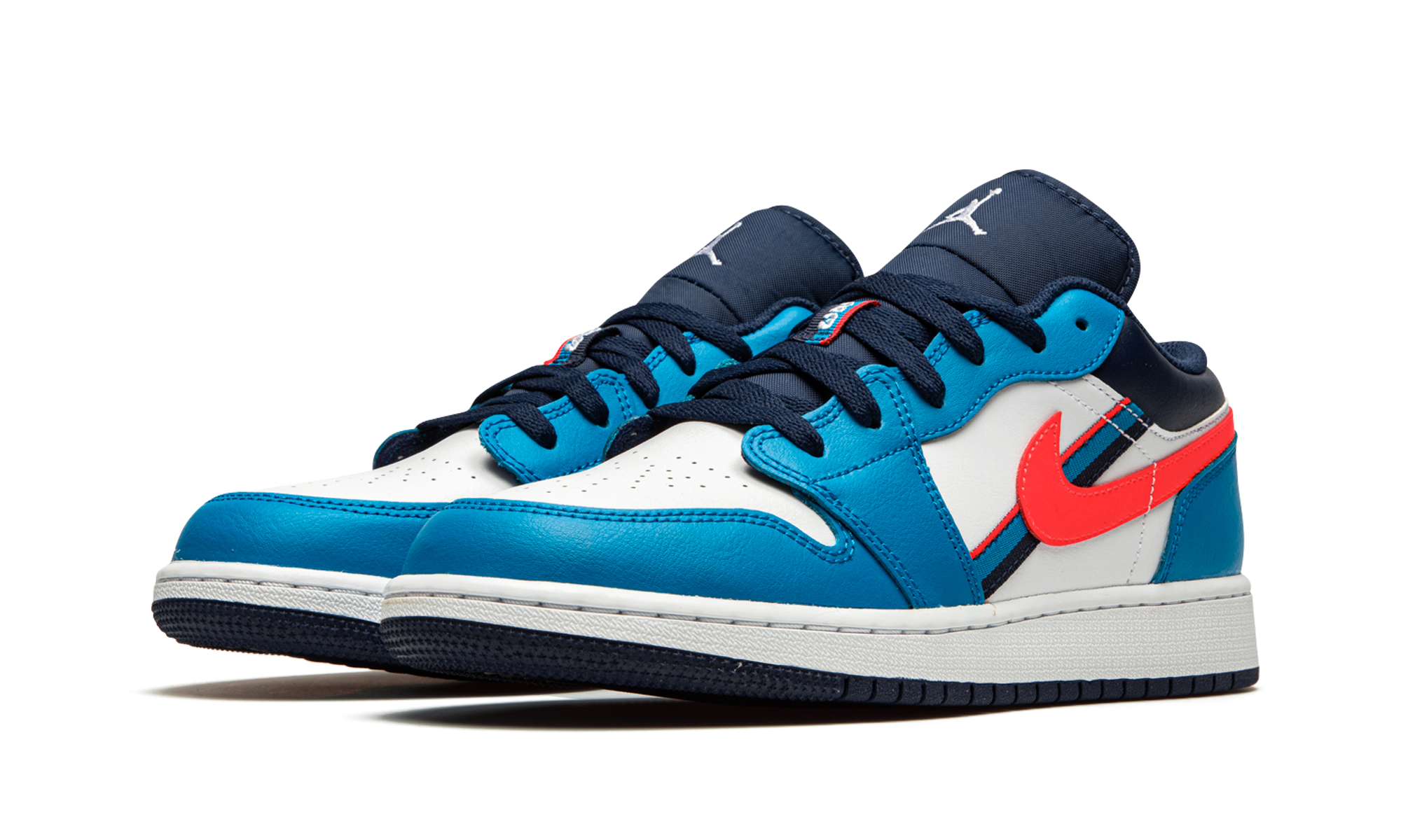 jordan 1 low game time gs+CV4892-100+diagnol left view