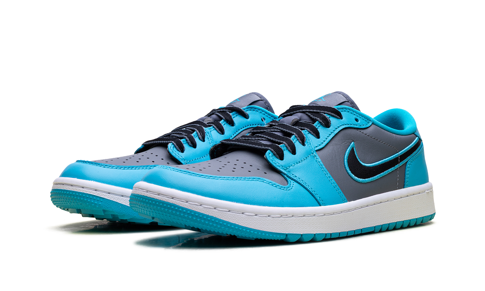 jordan 1 low golf cool grey gamma blue+FZ3248-001+diagnol left view
