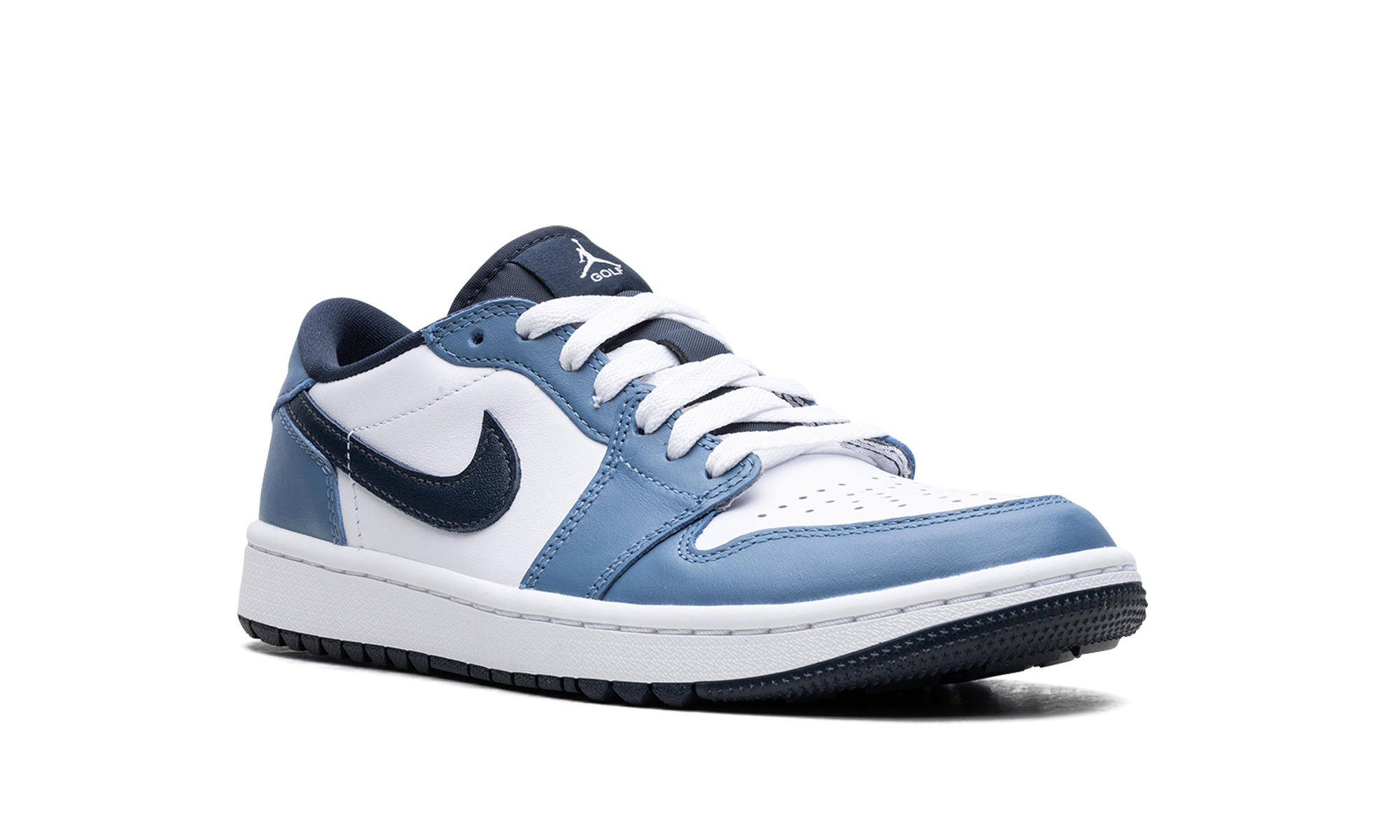 jordan 1 low golf white aegean storm+DD9315-115+diagnol right view