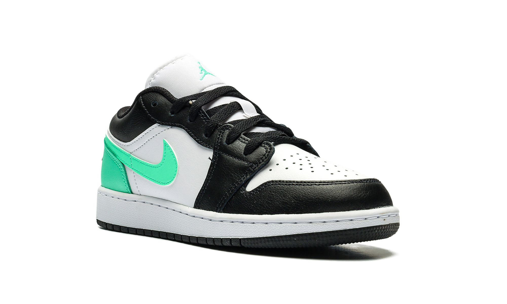 jordan 1 low green glow gs+553560-131+diagnol right view