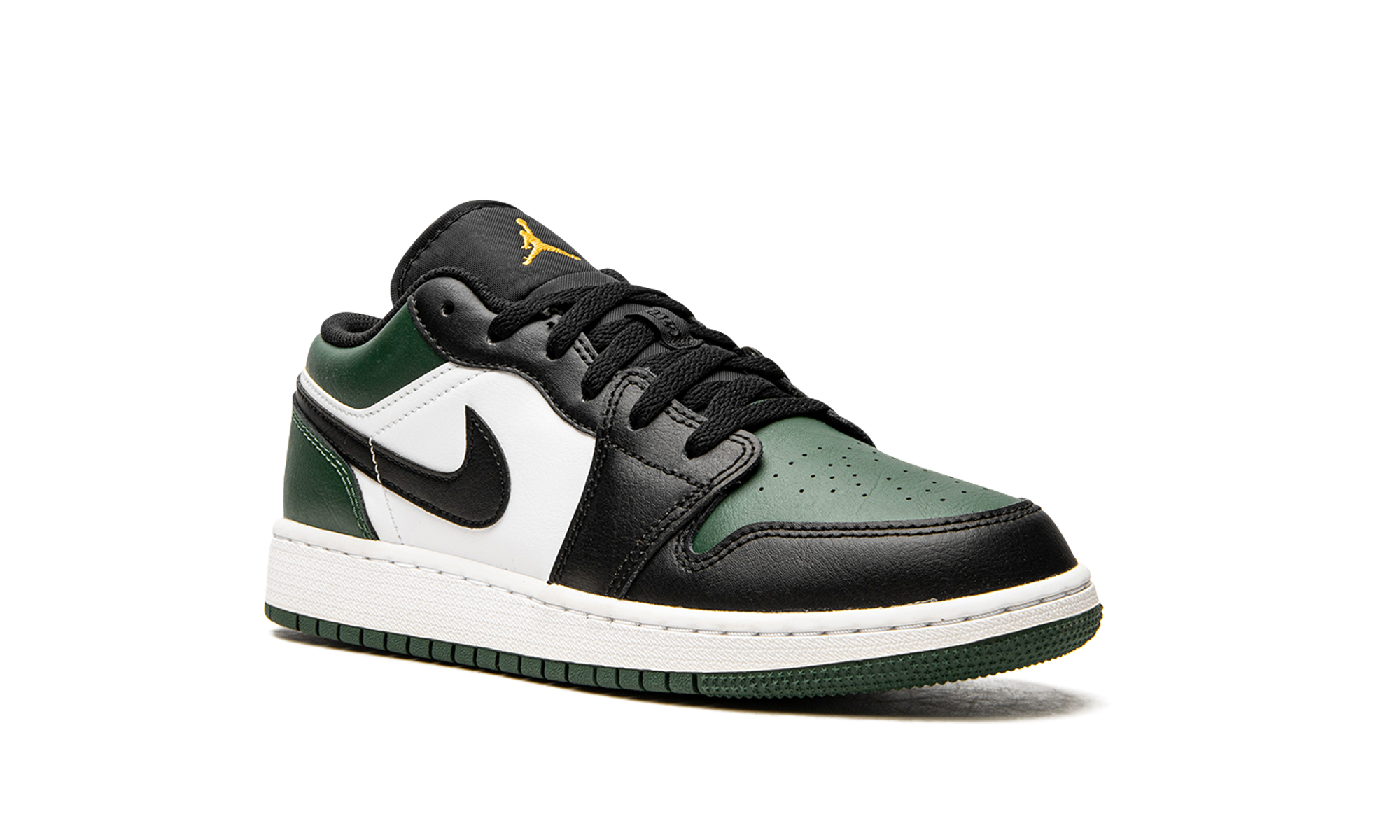 jordan 1 low green toe gs+553560-371+diagnol right view