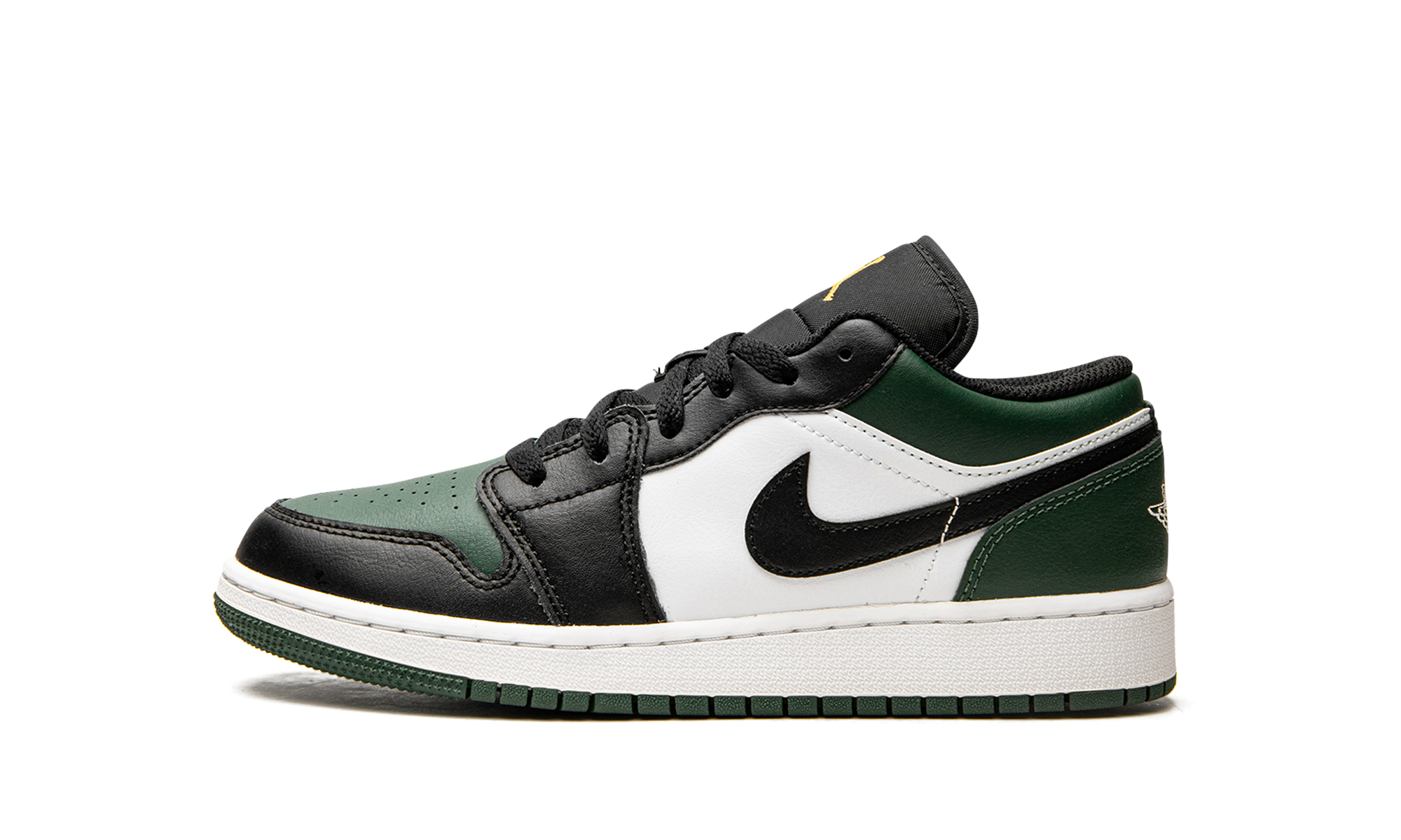 jordan 1 low green toe gs+553560-371+diagnol right view 1