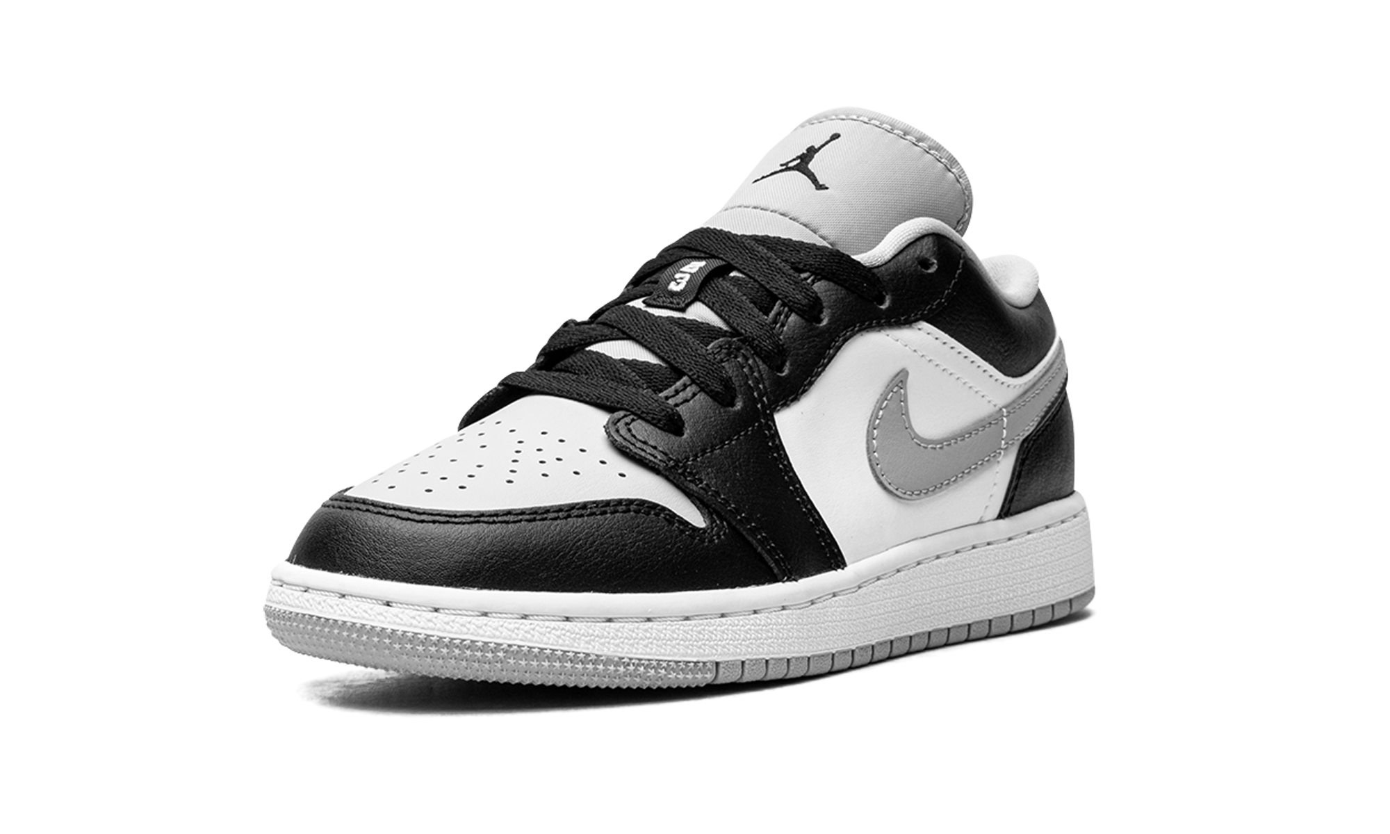 jordan 1 low grey toe gs+553560-039+left diagnol single view