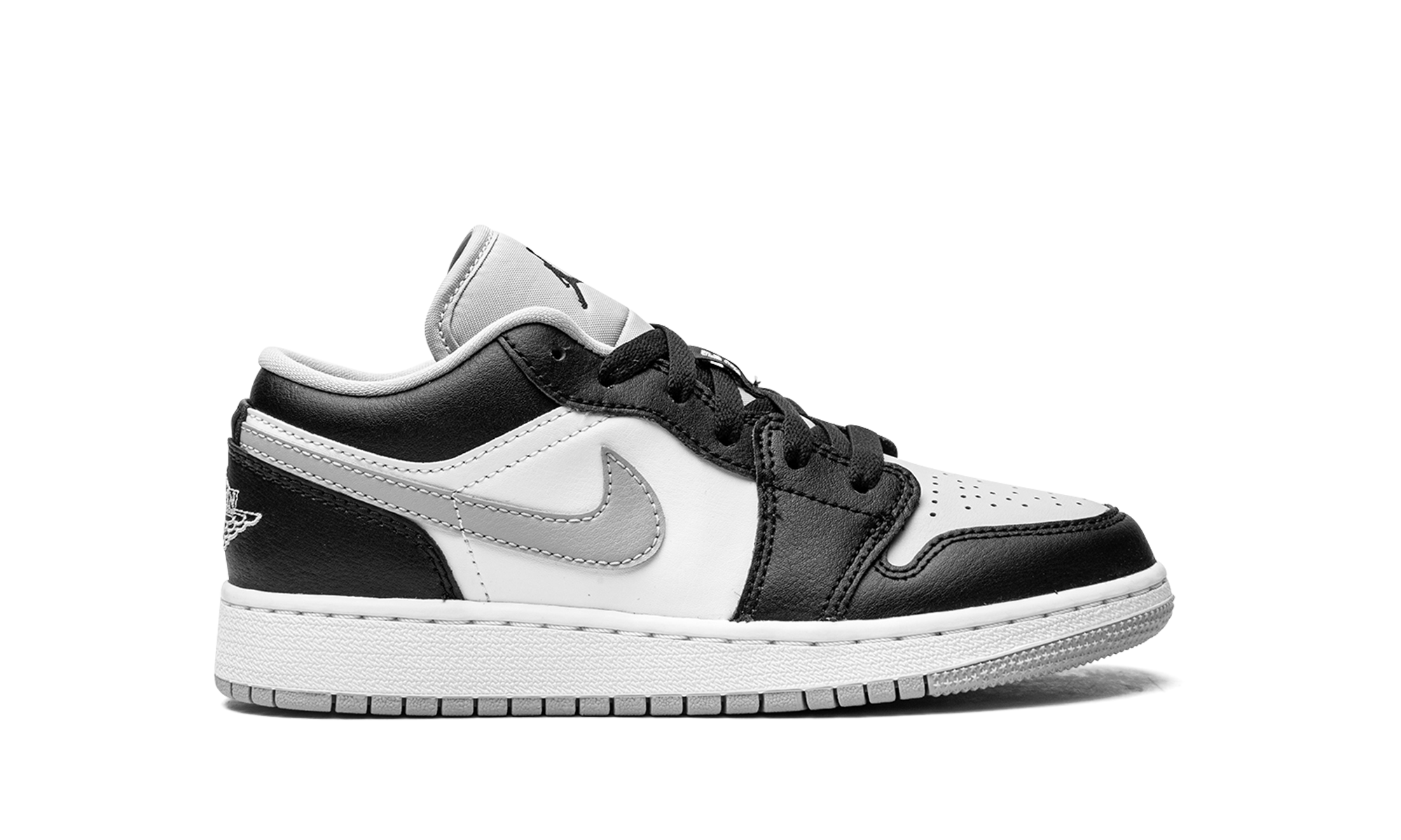 jordan 1 low grey toe gs+553560-039+diagnol right view
