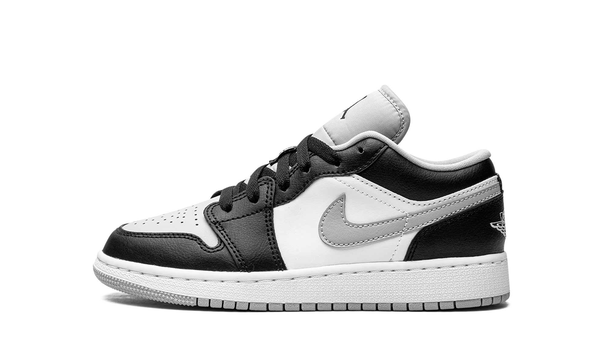 jordan 1 low grey toe gs+553560-039+diagnol right view 2