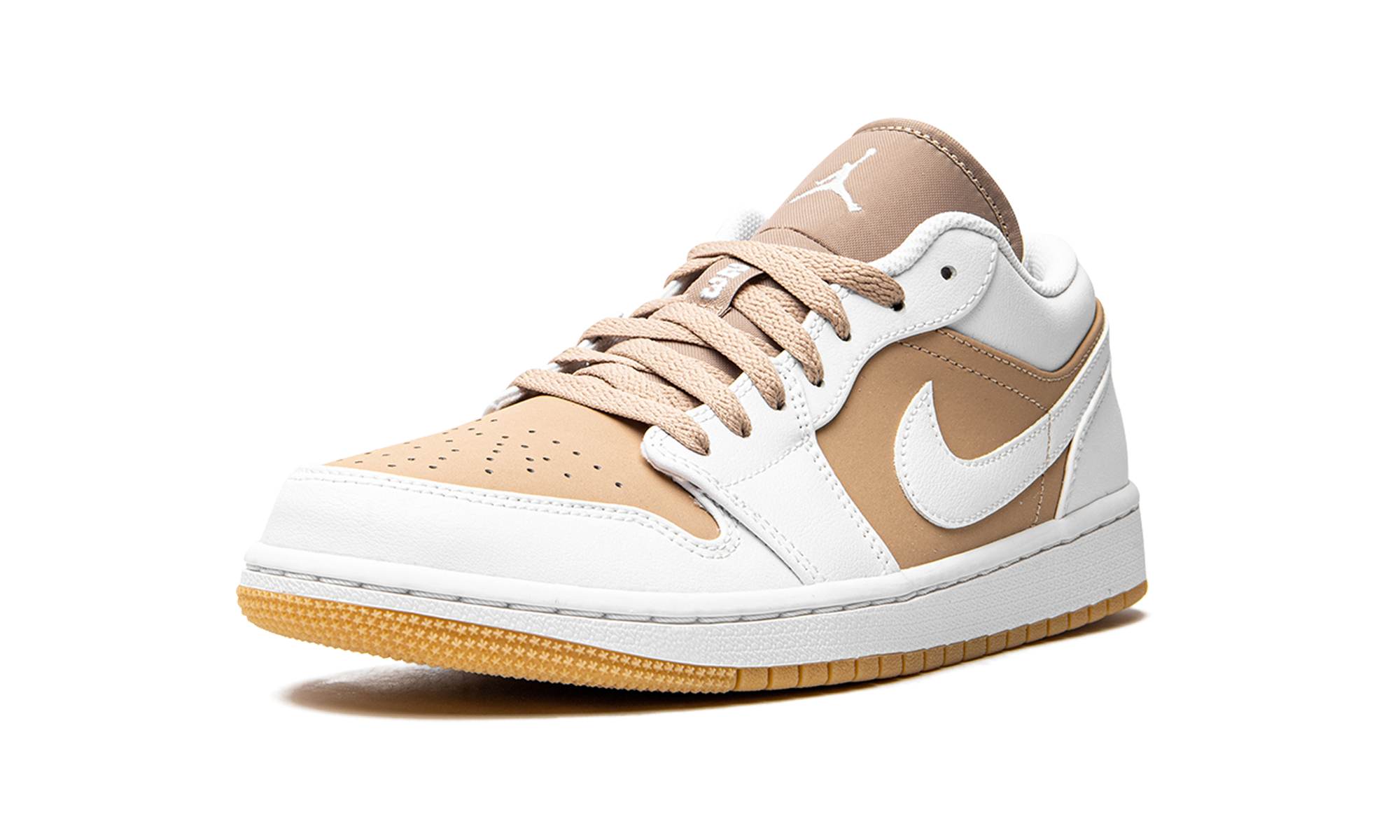 jordan 1 low gum white+DN6999-100+left diagnol single view