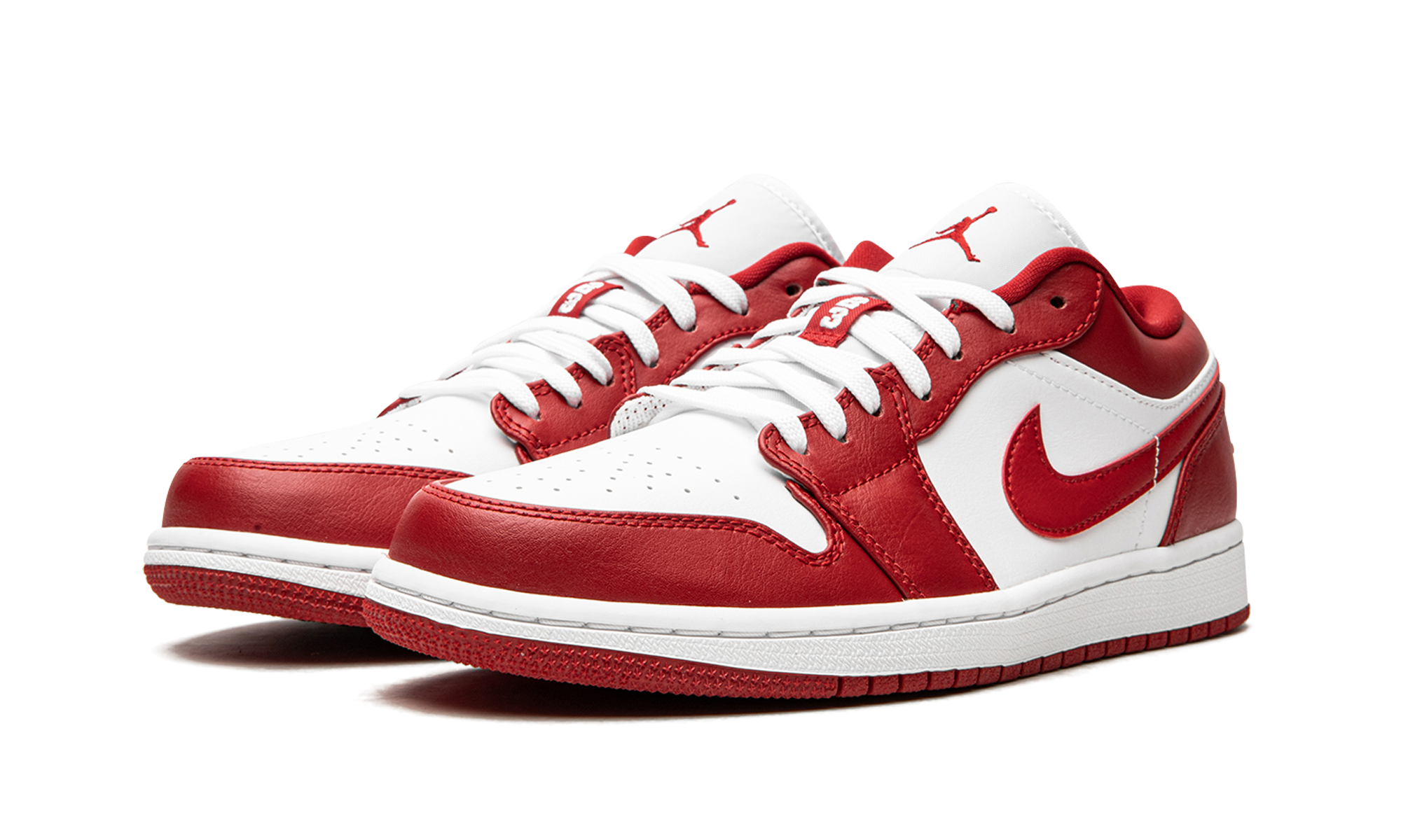 jordan 1 low gym red white+553558-611+diagnol left view