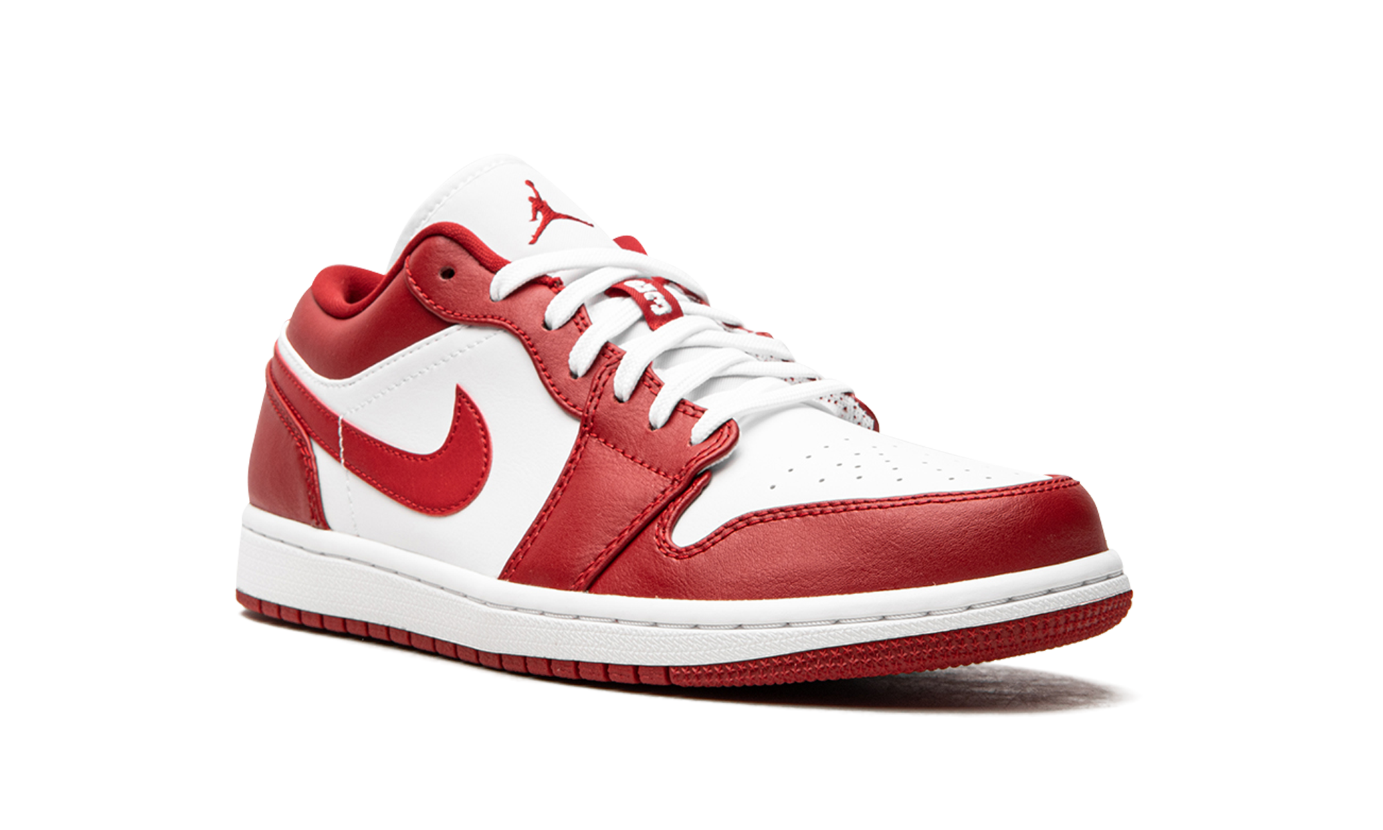 jordan 1 low gym red white+553558-611+diagnol right view