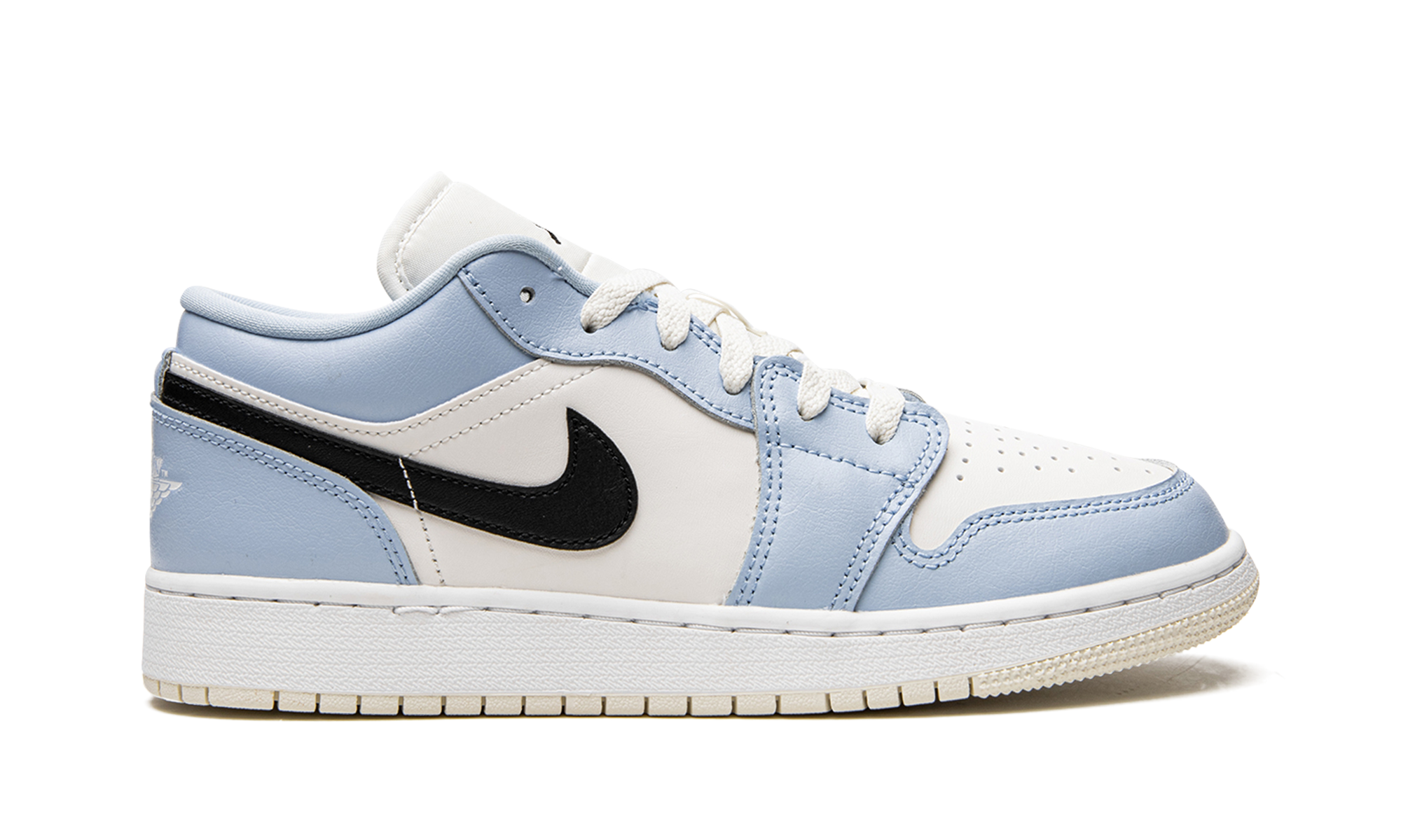 jordan 1 low ice blue black gs+554723-401+right view