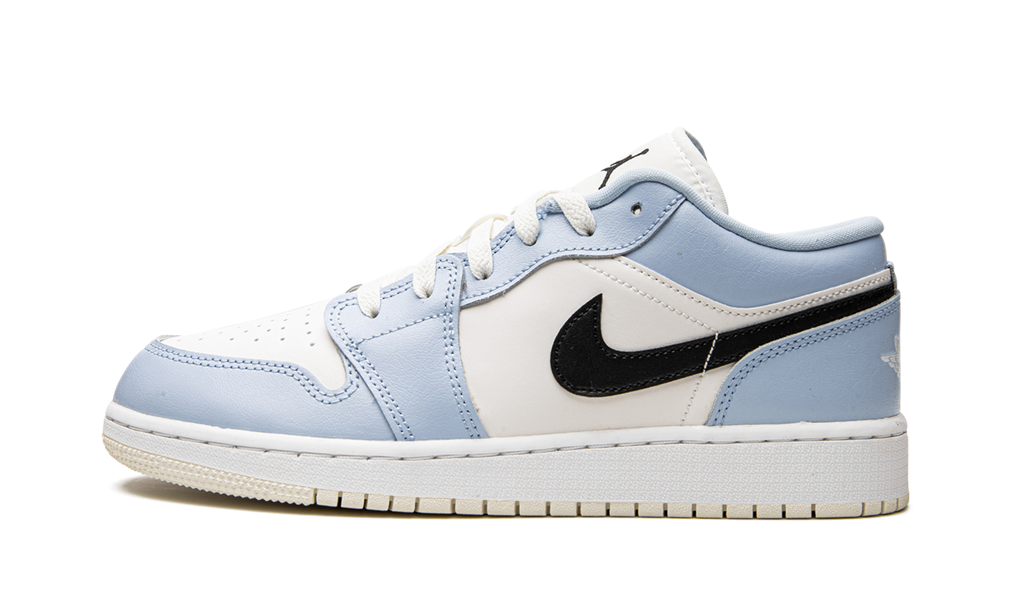 jordan 1 low ice blue black gs+554723-401+diagnol right view 1