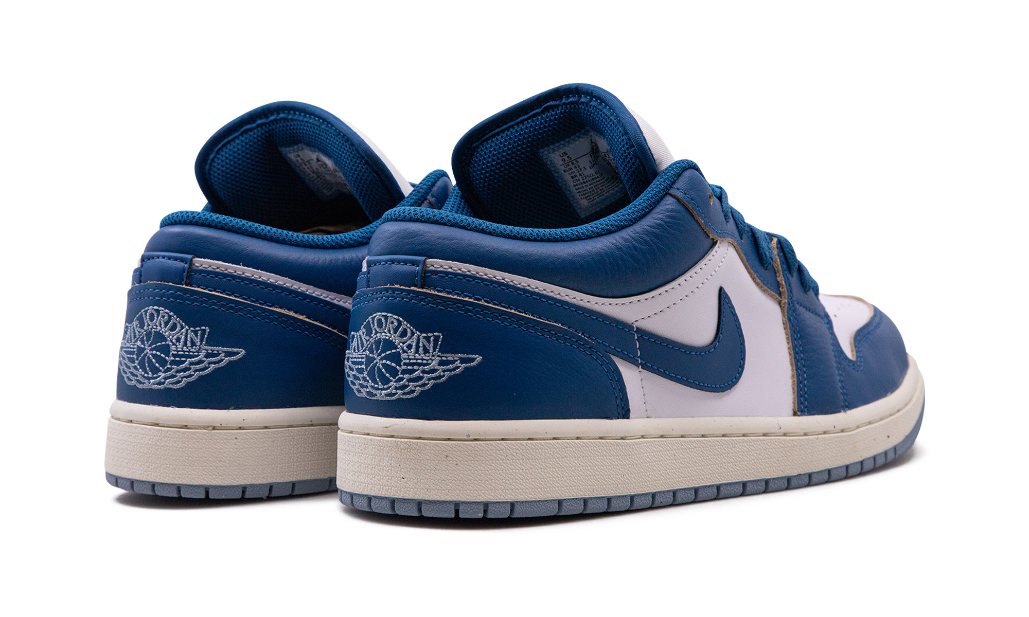 jordan 1 low industrial blue+FN5214-141+diagnol right behind view