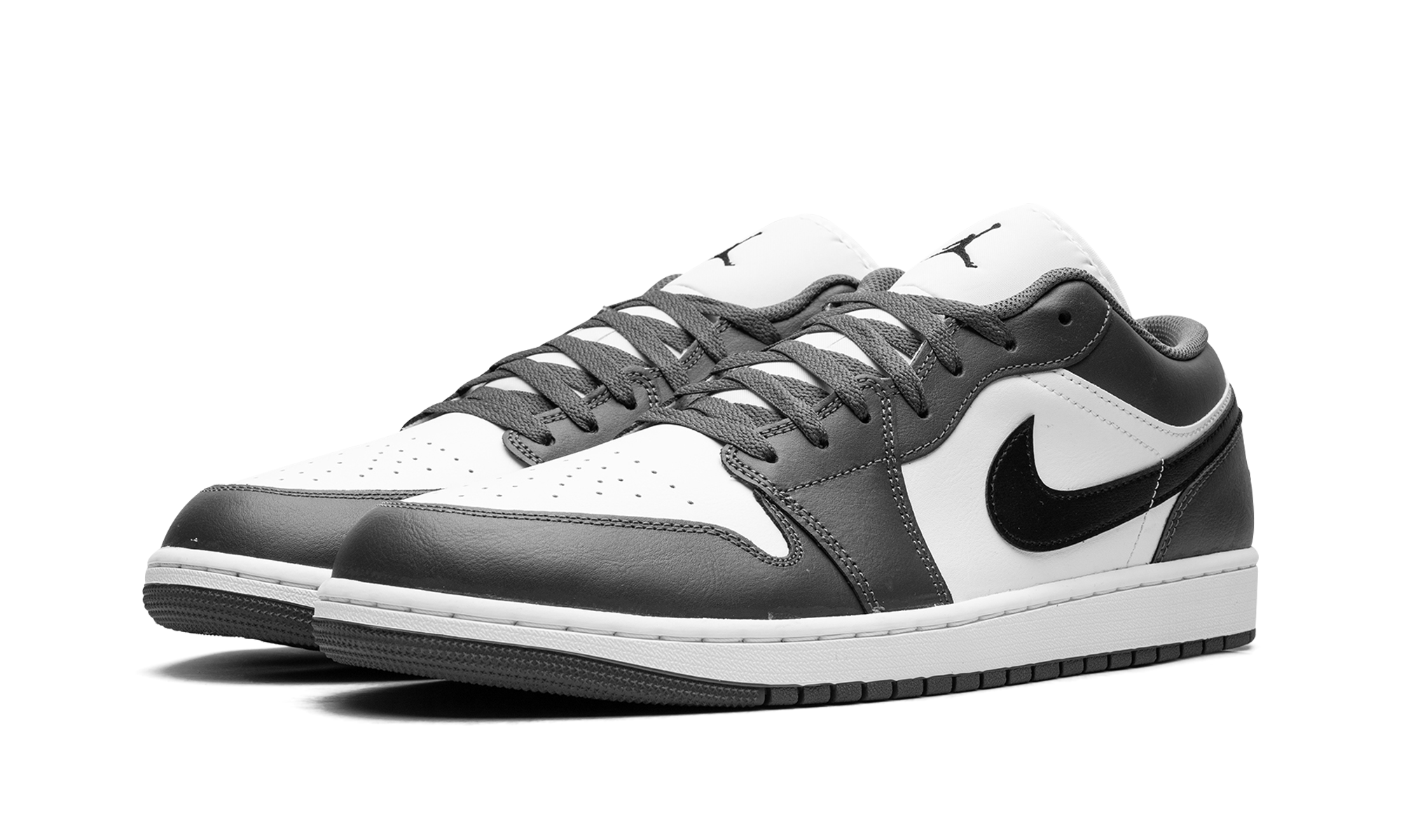 jordan 1 low iron grey+553558-152+diagnol left view