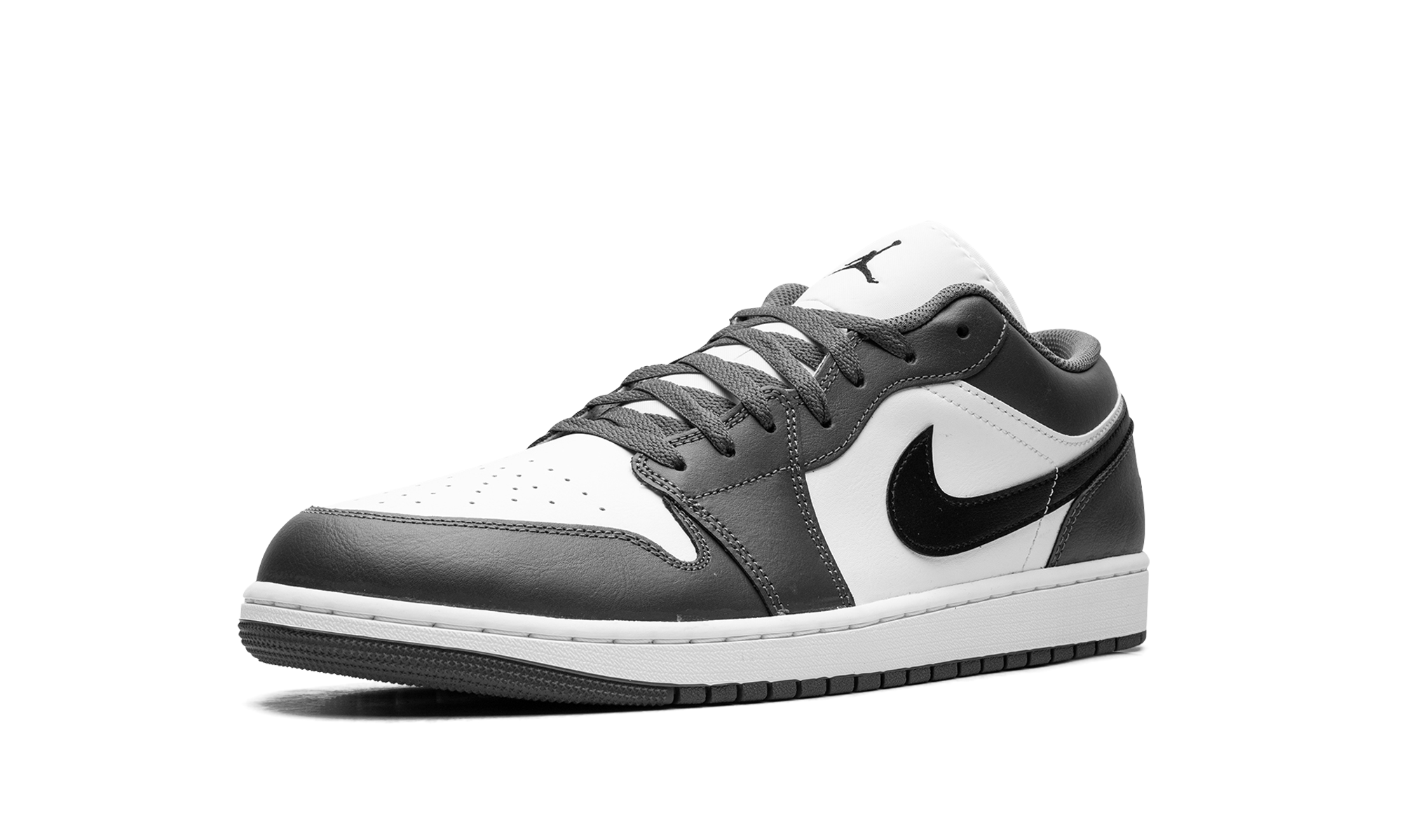 jordan 1 low iron grey+553558-152+left diagnol single view
