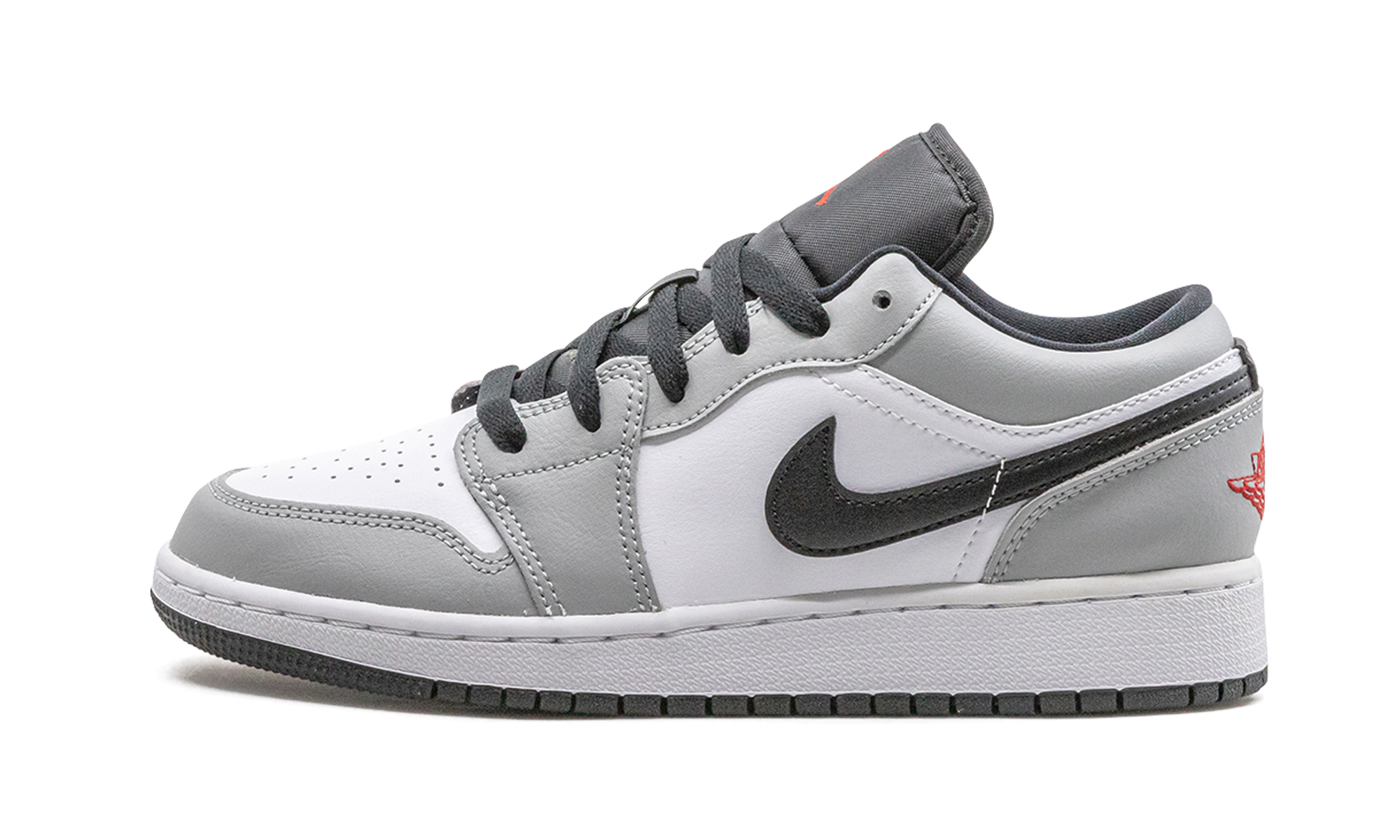 jordan 1 low light smoke grey gs+553560-030+diagnol right view 1