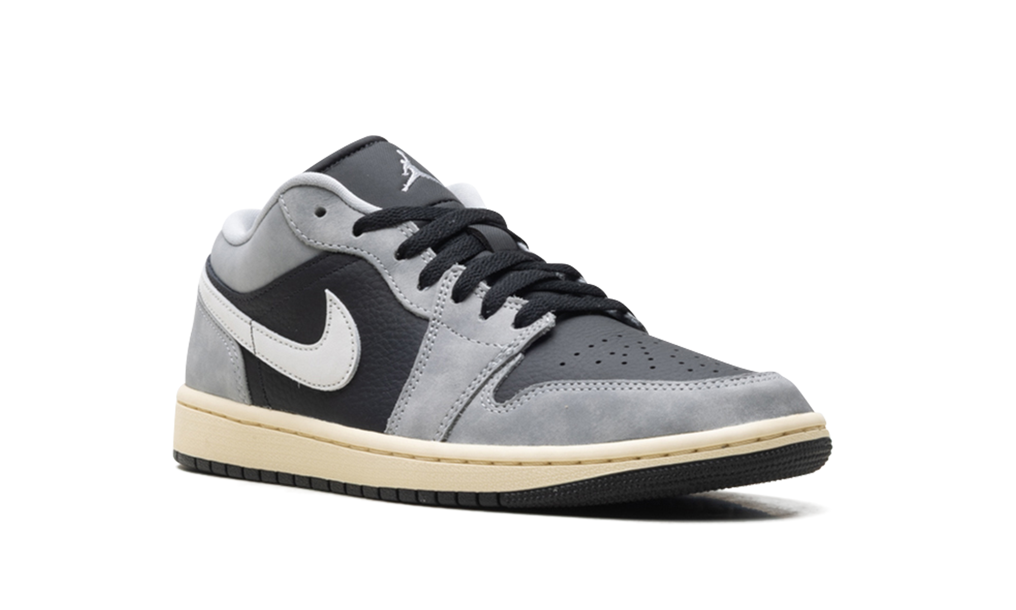 jordan 1 low light smoke grey off noir+HQ2010-012+diagnol right view