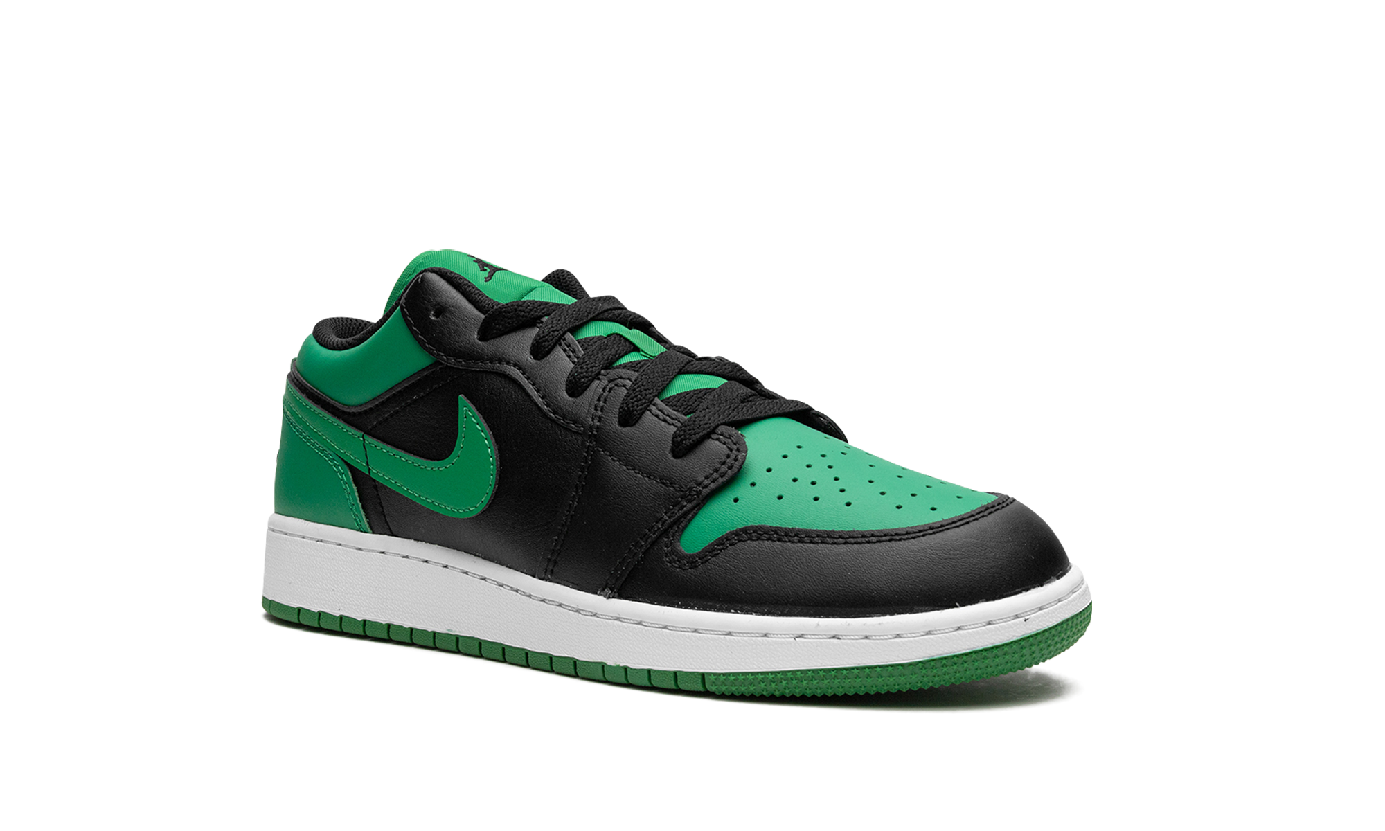 jordan 1 low lucky green gs+553560-065+diagnol right view