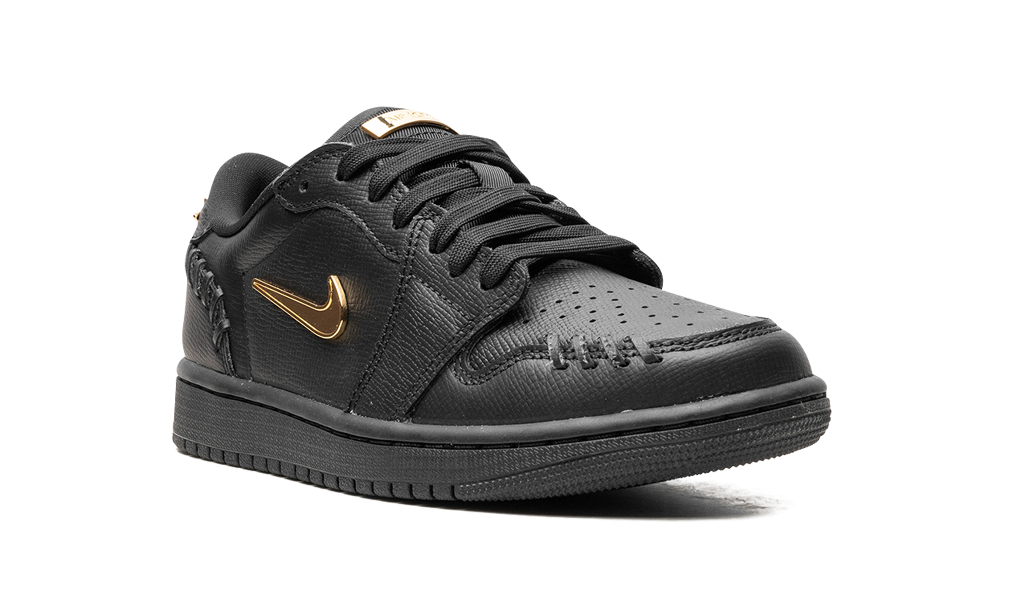 jordan 1 low method of make black metallic gold women s+FN5032-007+diagnol right view