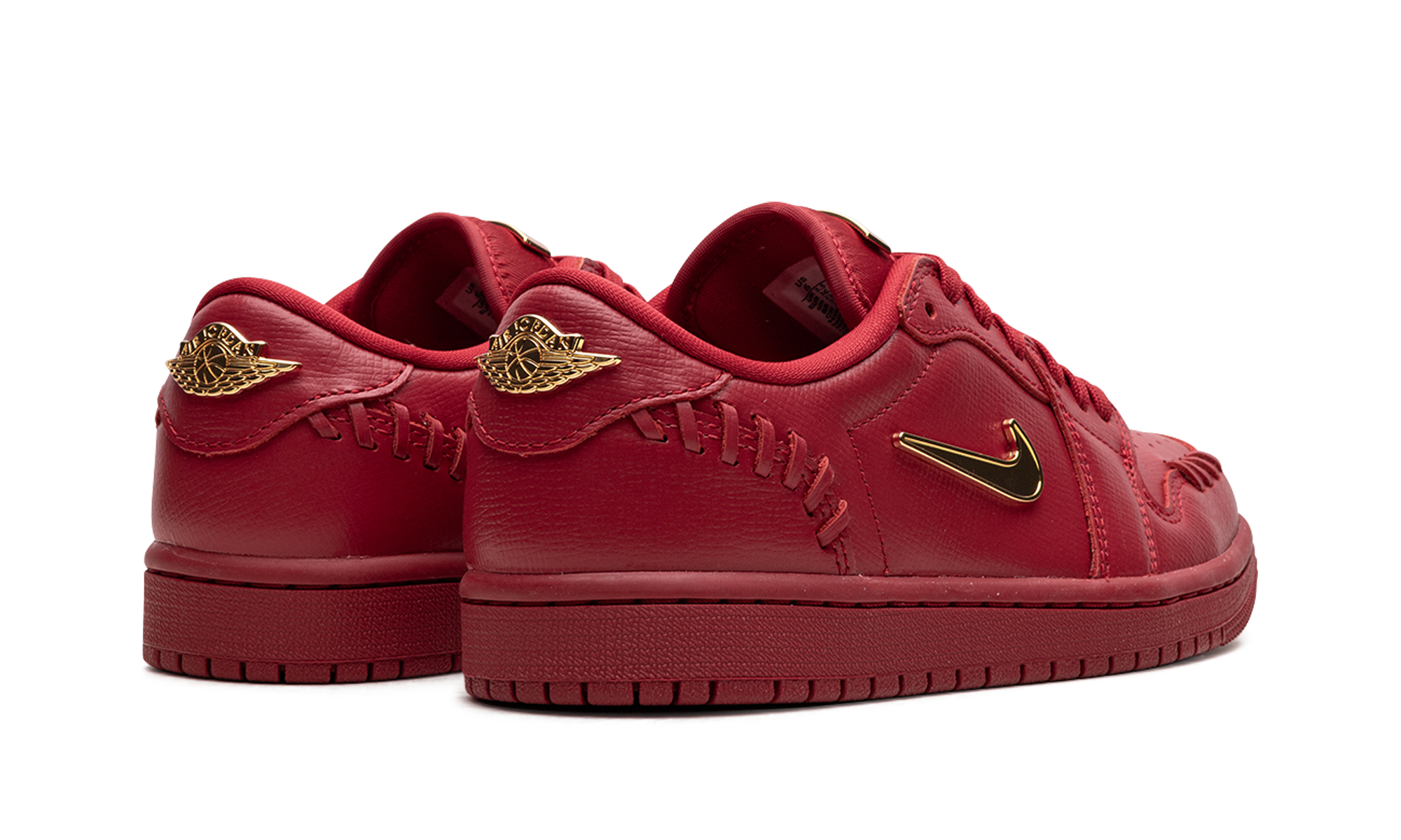 jordan 1 low method of make gym red metallic gold women s+FN5032-607+diagnol right behind view